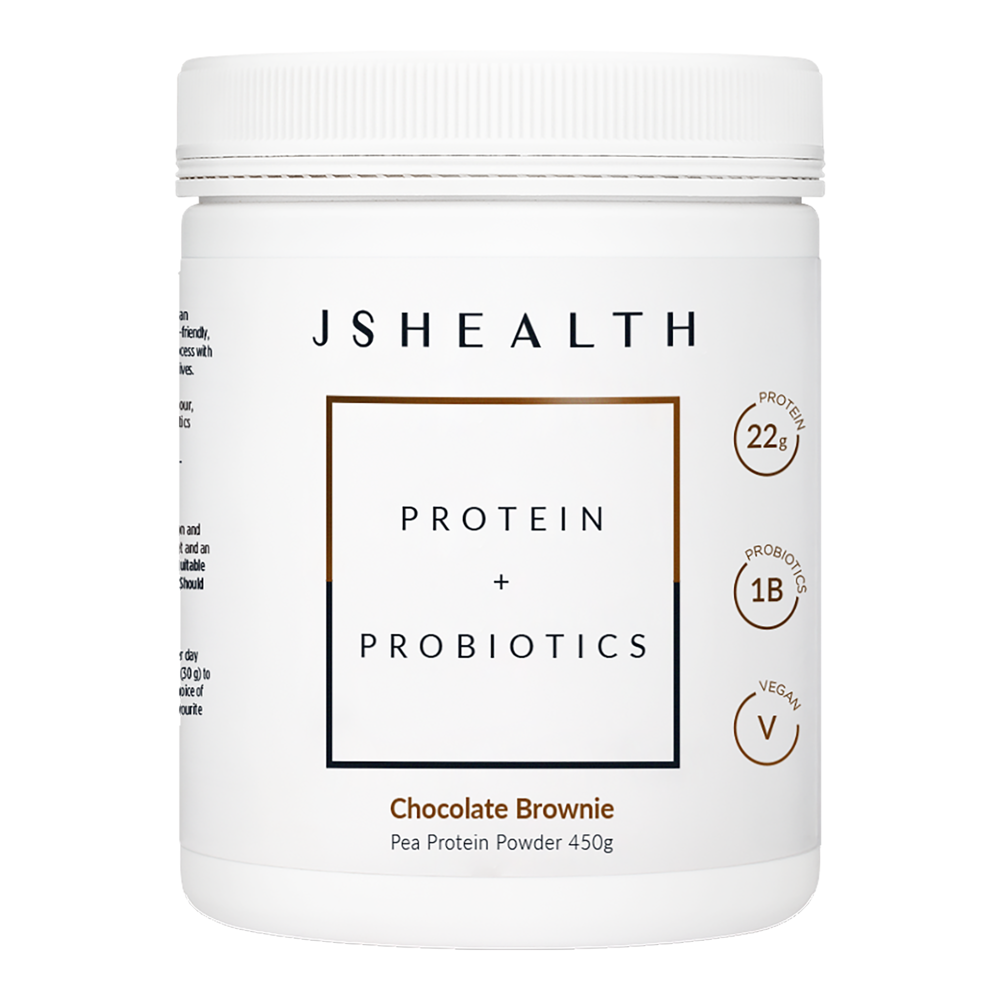 JSHealth Vitamins Protein + Probiotics 450g - Chocolate Brownie