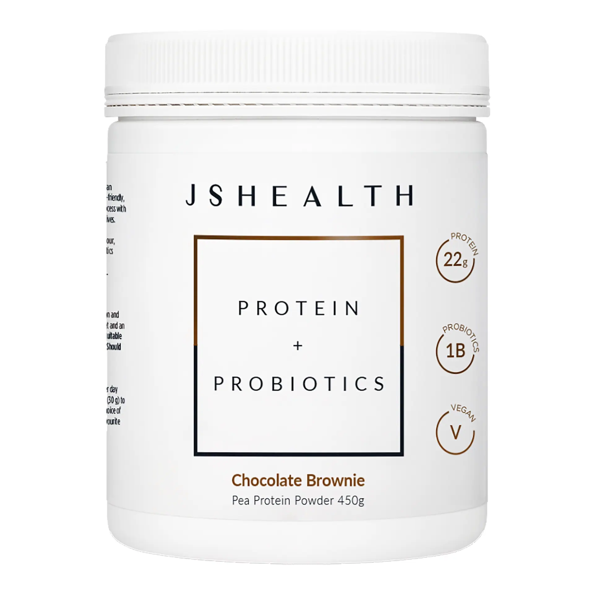 JSHealth Vitamins Protein + Probiotics 450g - Chocolate Brownie