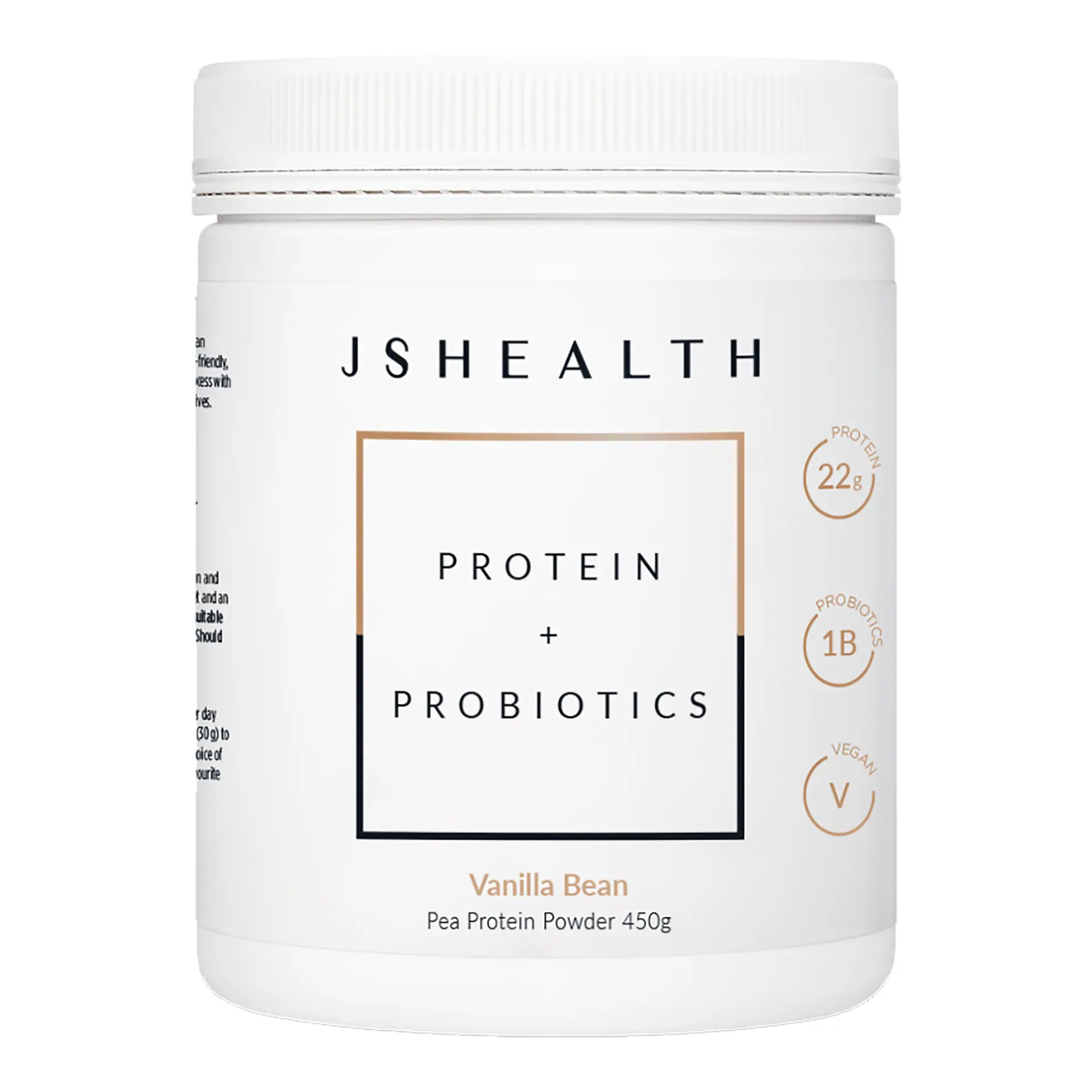 JSHealth Vitamins Protein + Probiotics 450g - Vanilla Bean