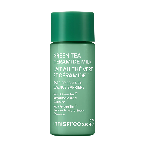 Innisfree Green Tea Ceramide Milk 15ml & Green Tea Ceramide Intensive Cream 15ml - Spend 55 AU