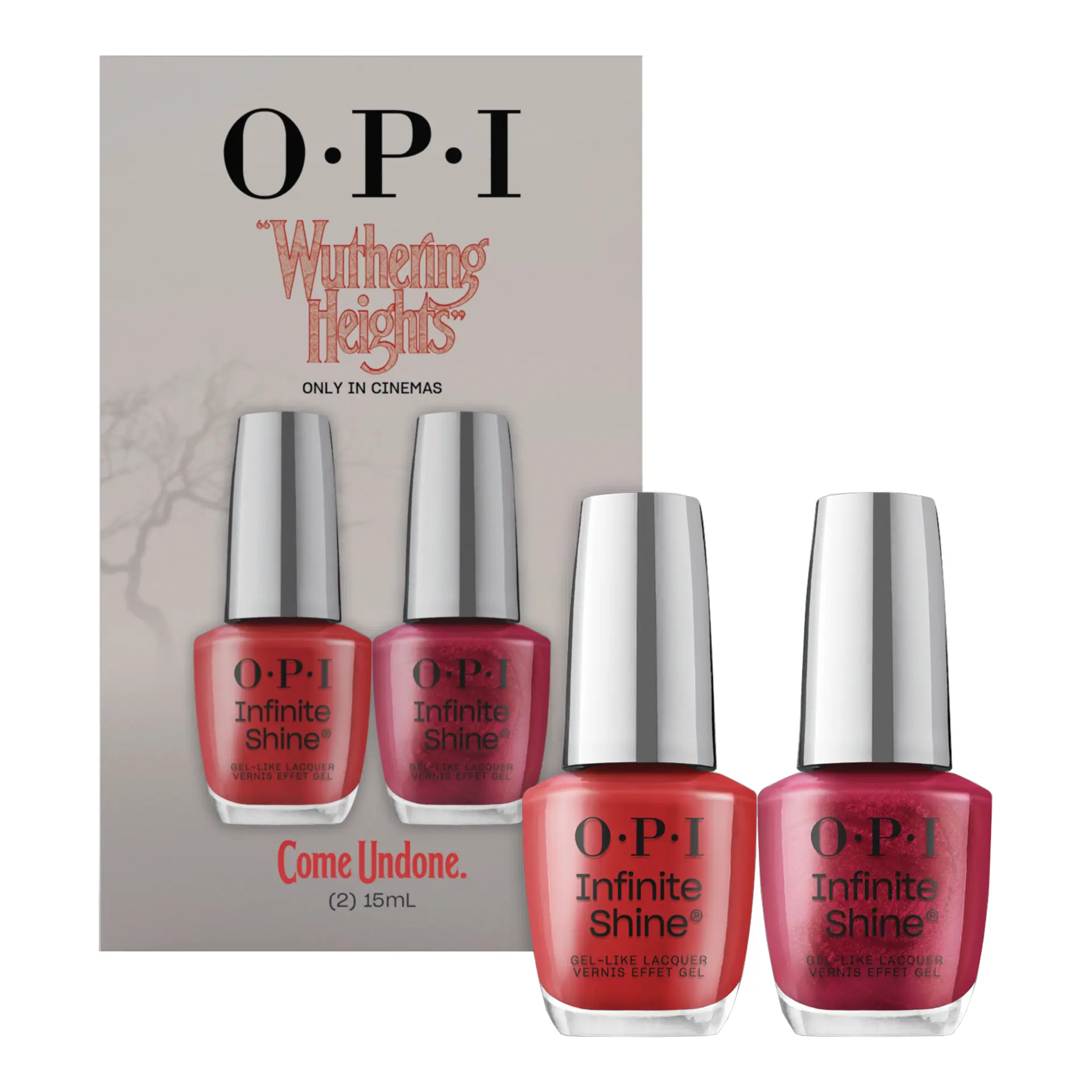 OPI x WUTHERING HEIGHTS Infinite Shine Reds Duo Pack