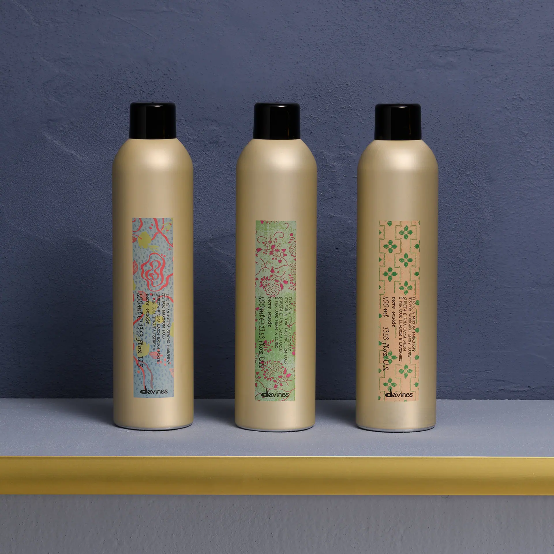 Davines MORE INSIDE Extra Strong Hold Hair Spray 400g