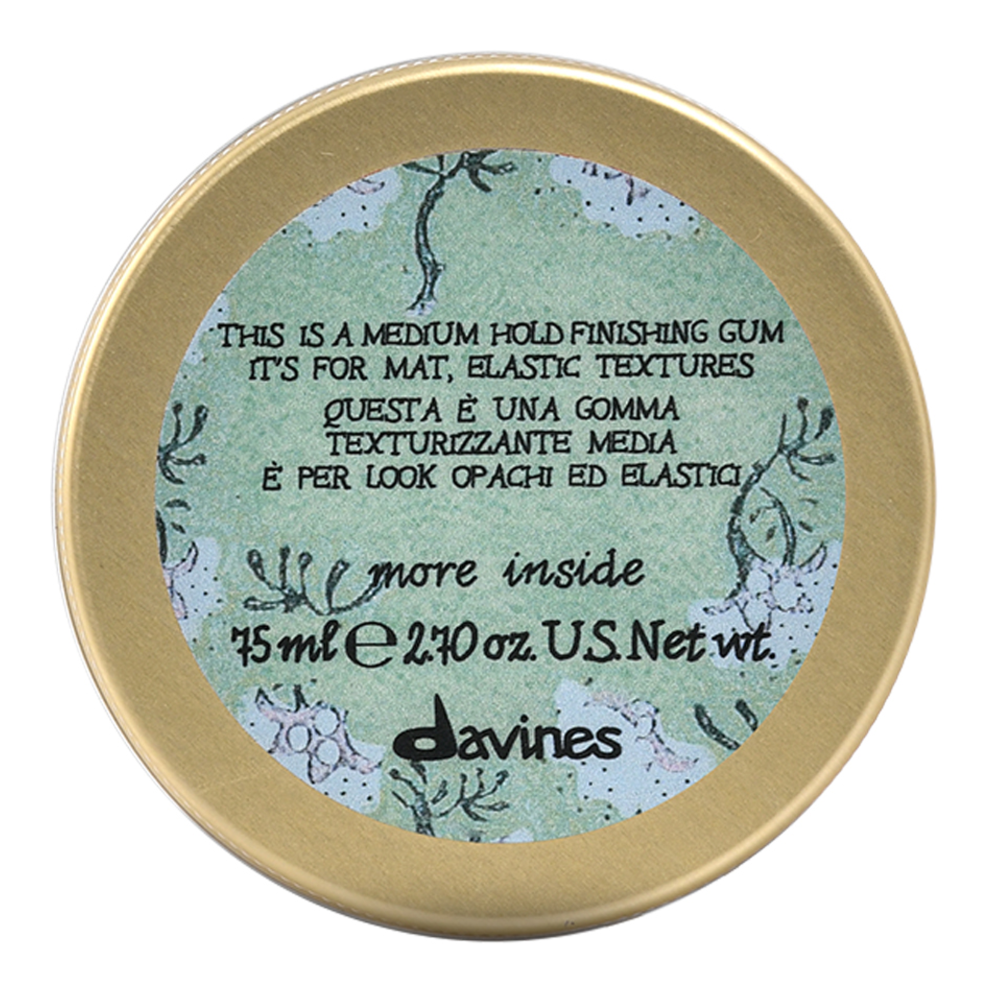 Davines MORE INSIDE Medium Hold Finishing Gum 75g