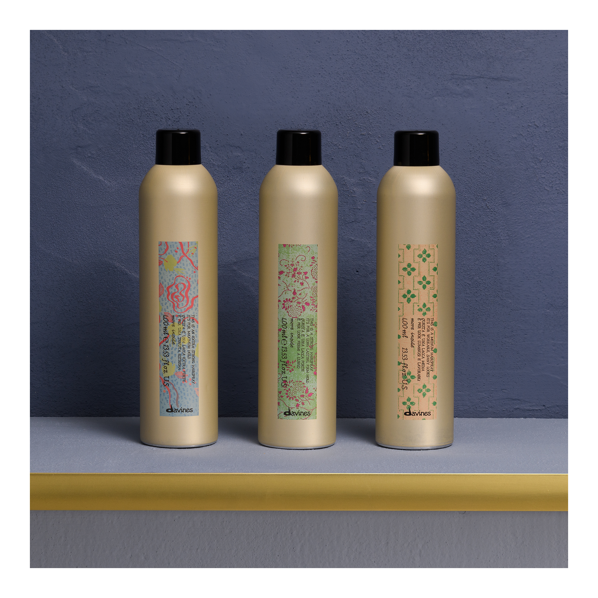 Davines MORE INSIDE Strong Hold Hair Spray 400g