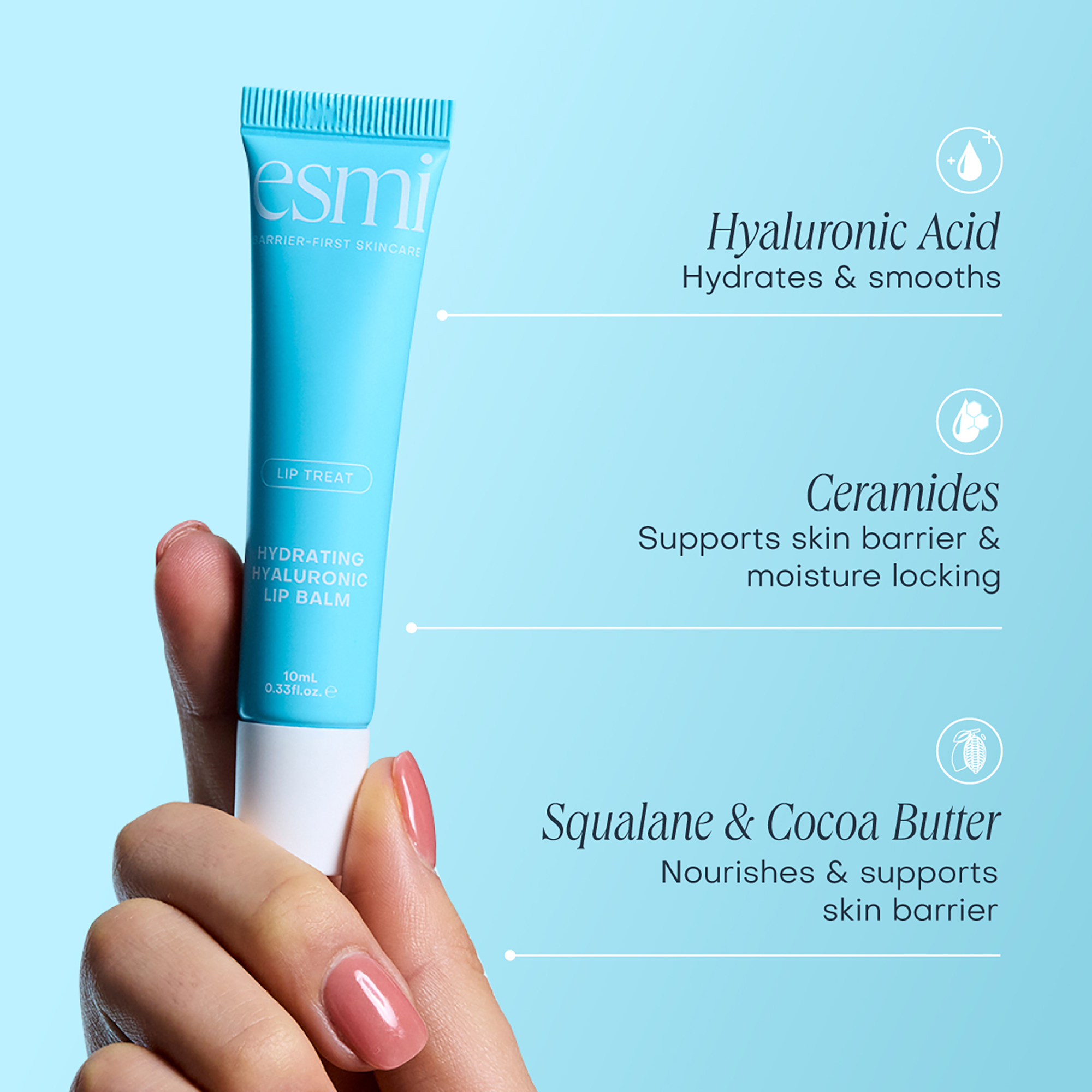 Esmi Skin Minerals Hydrating Hyaluronic Lip Balm 10ml