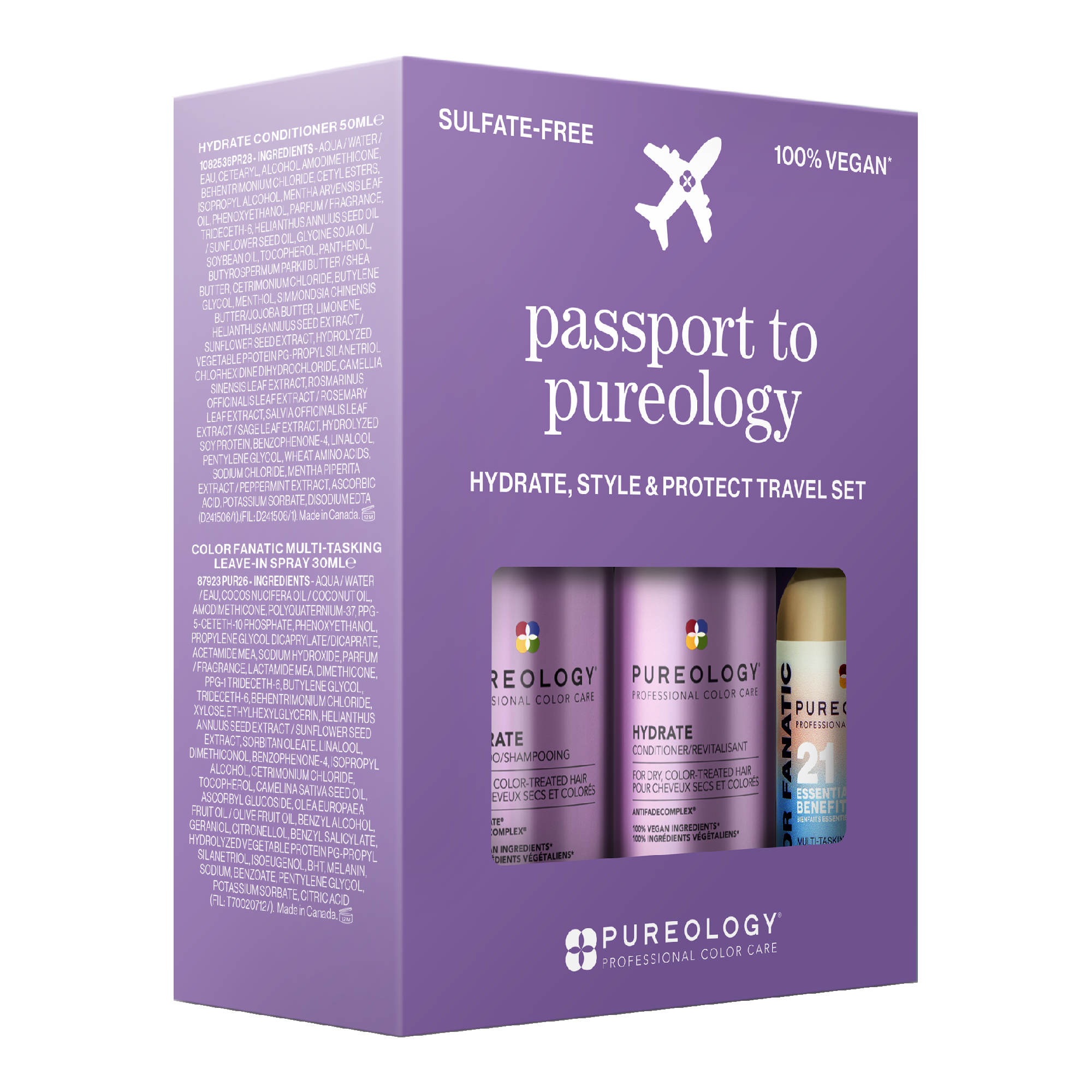 PUREOLOGY PASSPORT TRAVEL SET