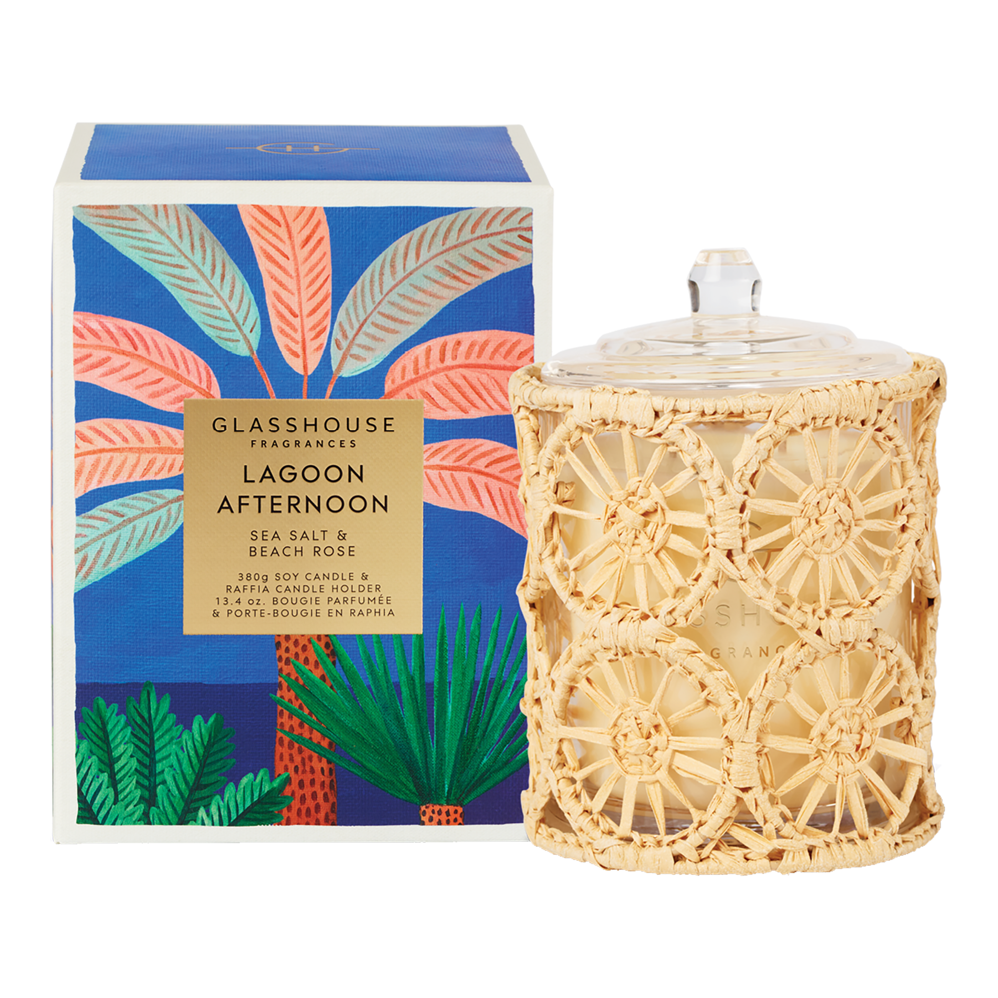 Glasshouse Fragrances 380g Candle - Lagoon Afternoon 
