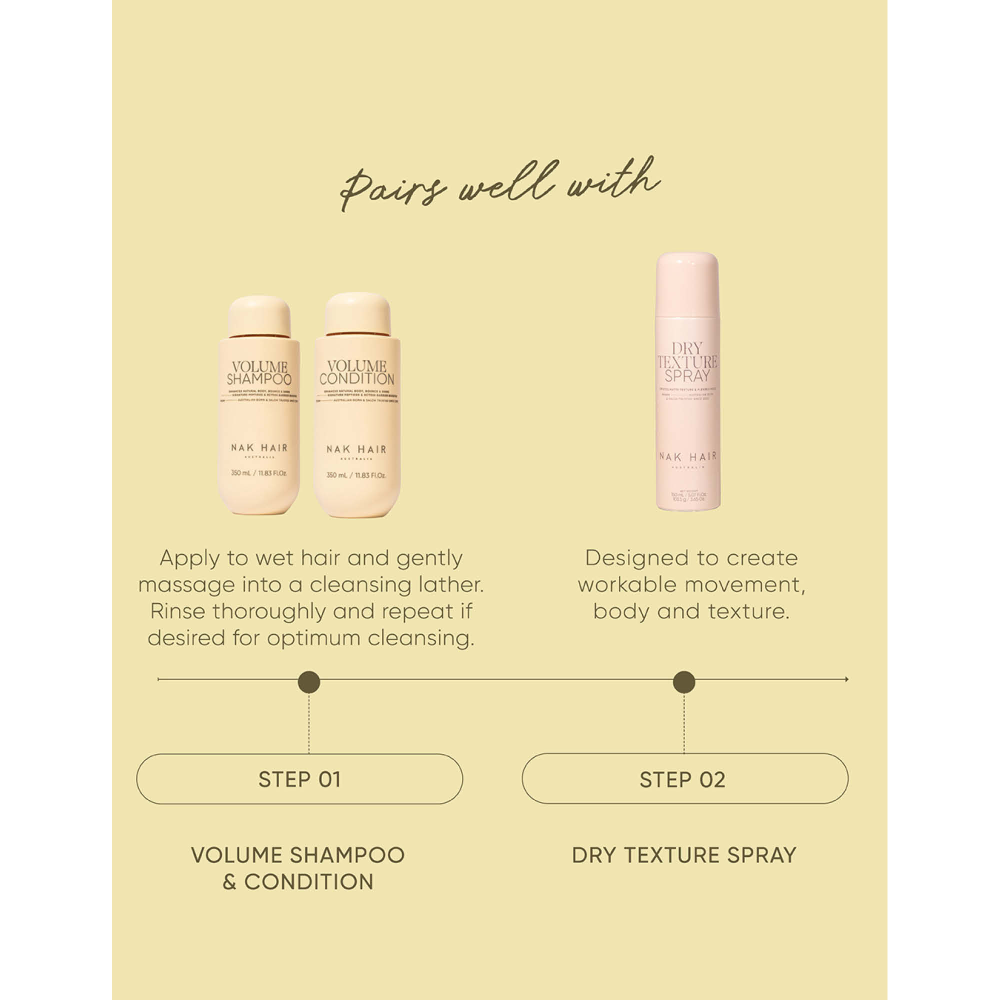 NAK Hair Signature Volume Shampoo 350ml