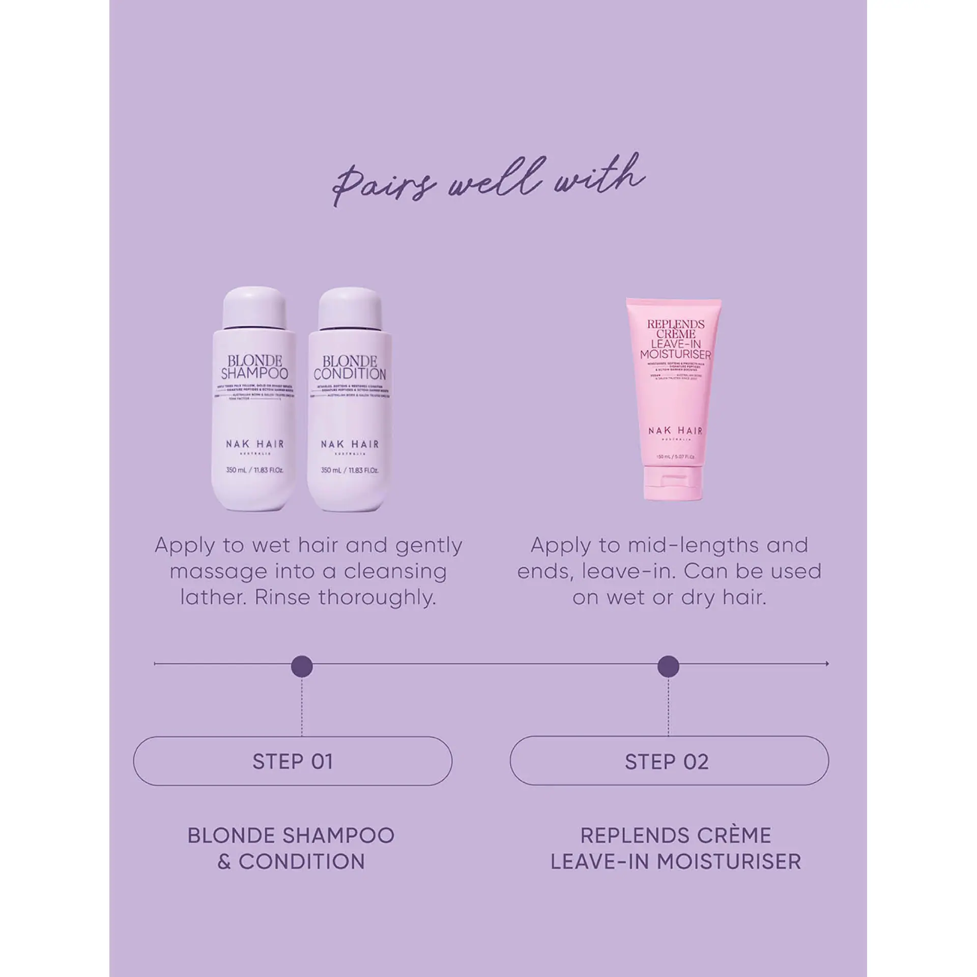 NAK Hair Signature Blonde Conditioner 350ml