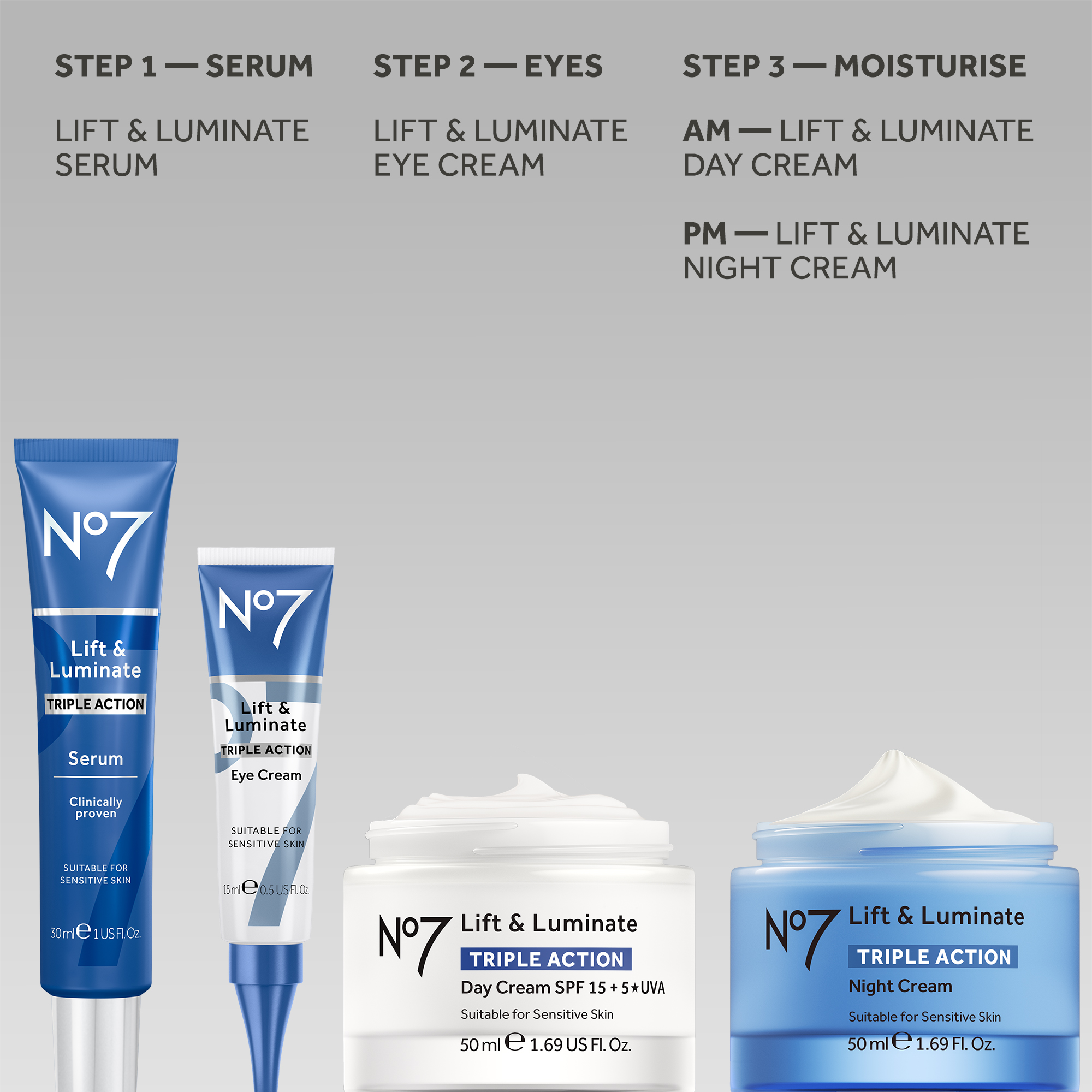 No7 Lift & Luminate Triple Action Eye Cream 15ml - Adore Beauty