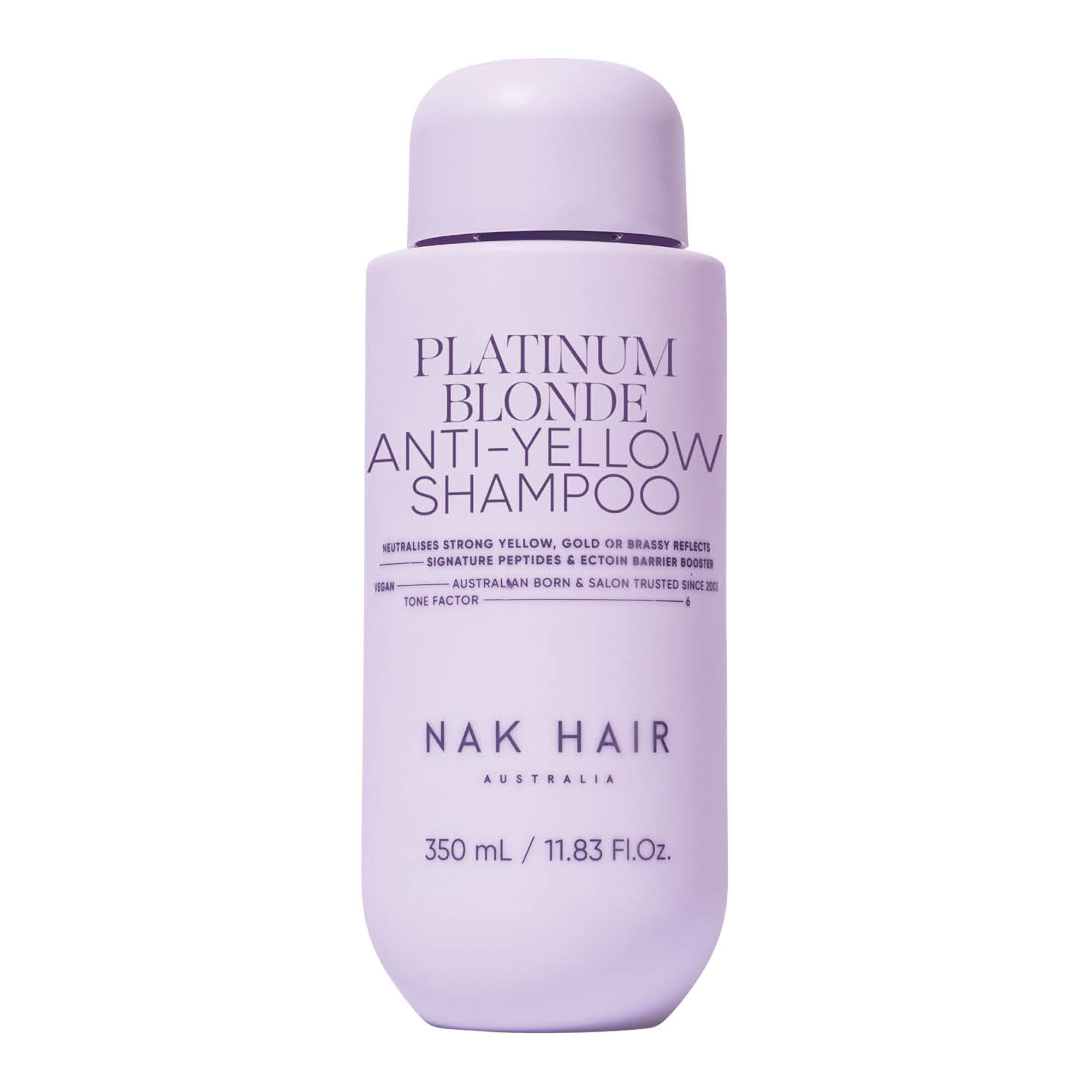 NAK Hair Signature Platinum Blonde Anti-Yellow Shampoo 350ml