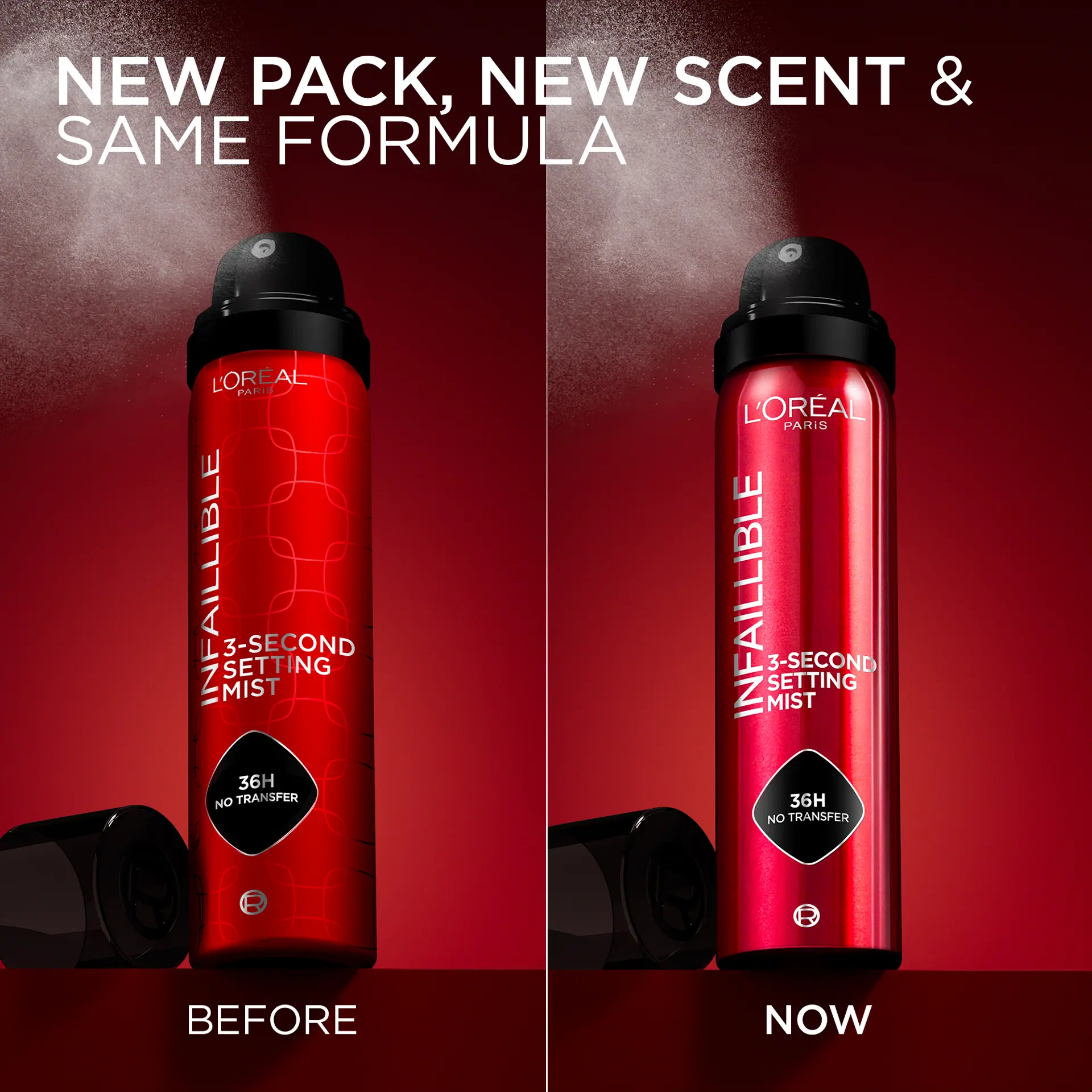L'Oréal Paris Infallible 3-Second Setting Spray Mist 150ml - jumbo size