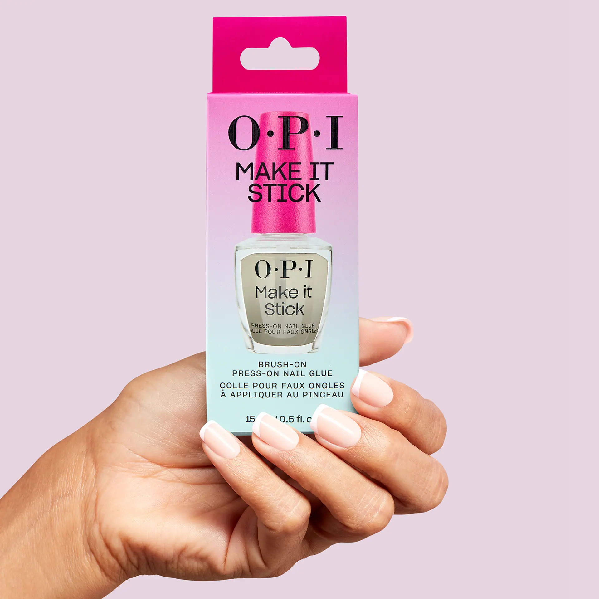 OPI Make It Stick Brush-on Press-on Nail Glue 15mL