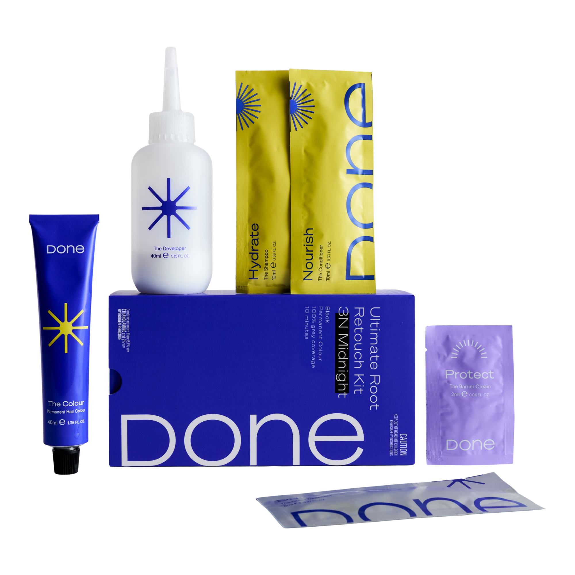 Done Ultimate Root Retouch Kit (3N Midnight - Black) - Adore Beauty