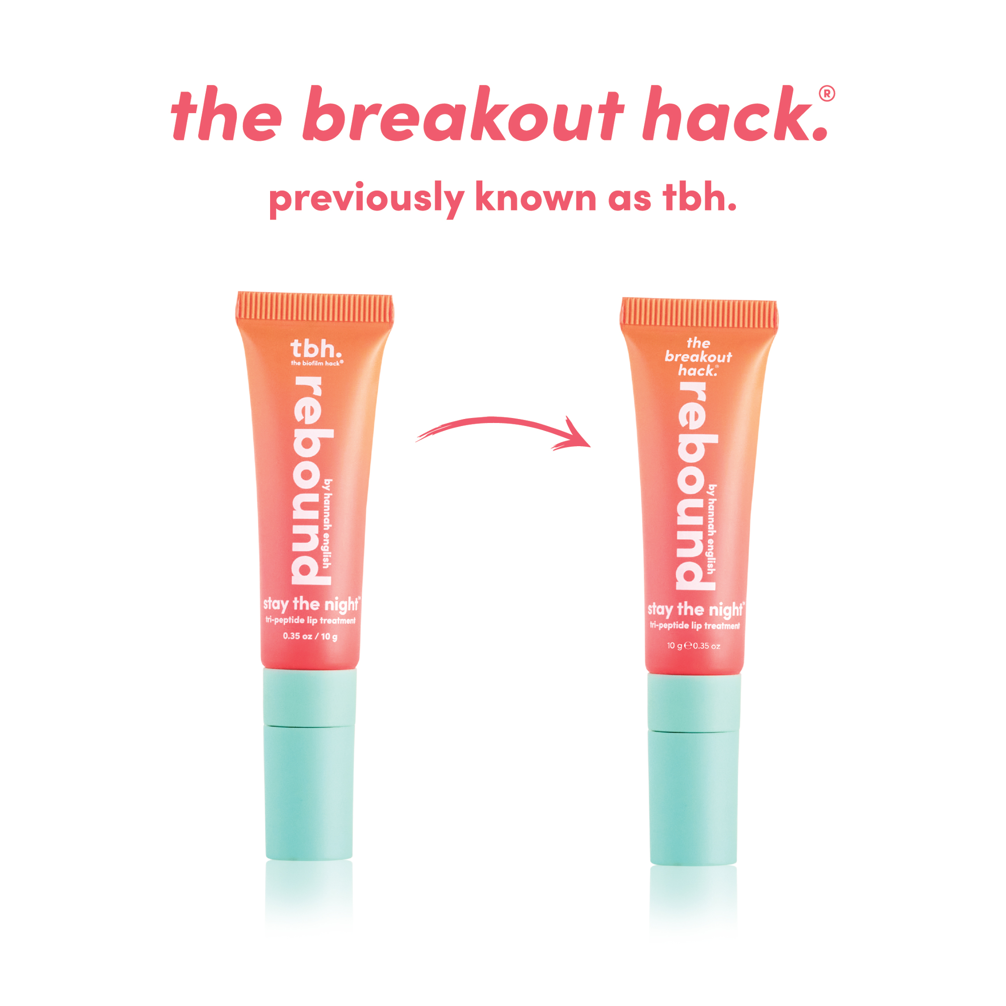 The Breakout Hack rebound stay the night tri-peptide lip treatment 10g