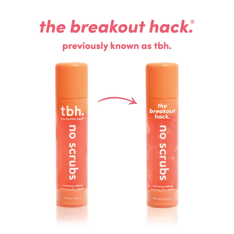 The Breakout Hack no scrubs hydrating make-up removing jelly cleanser 100mL