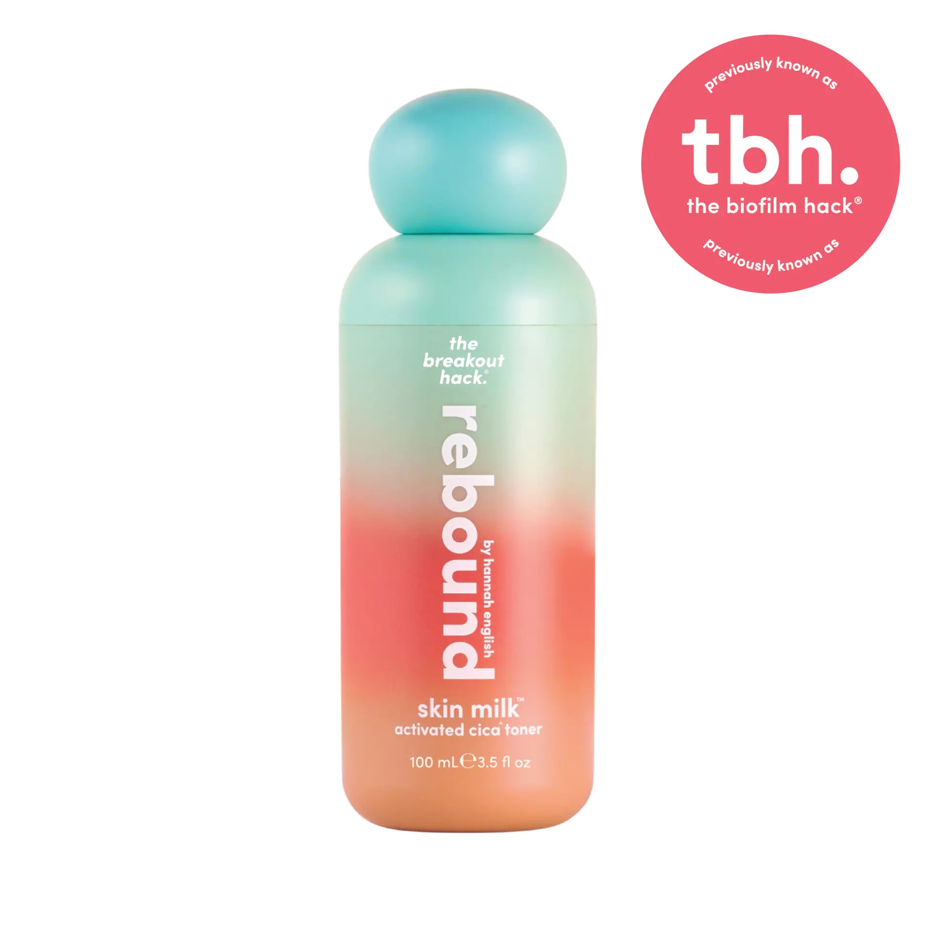 The Breakout Hack rebound skin milk activated cica toner 100ml