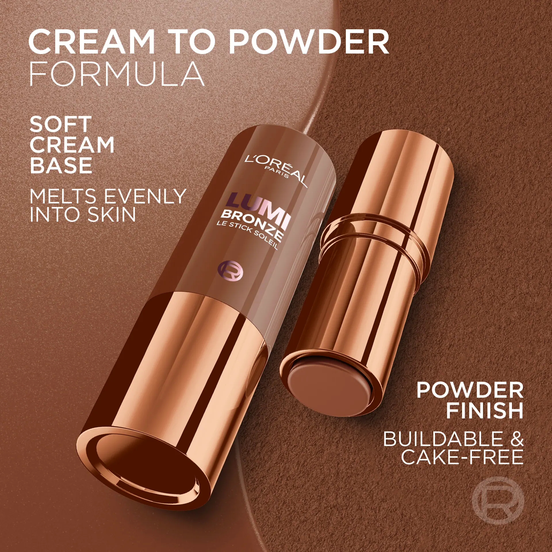 L'Oréal Paris Lumi Le Bronzer Stick Soleil Cream-to-Powder