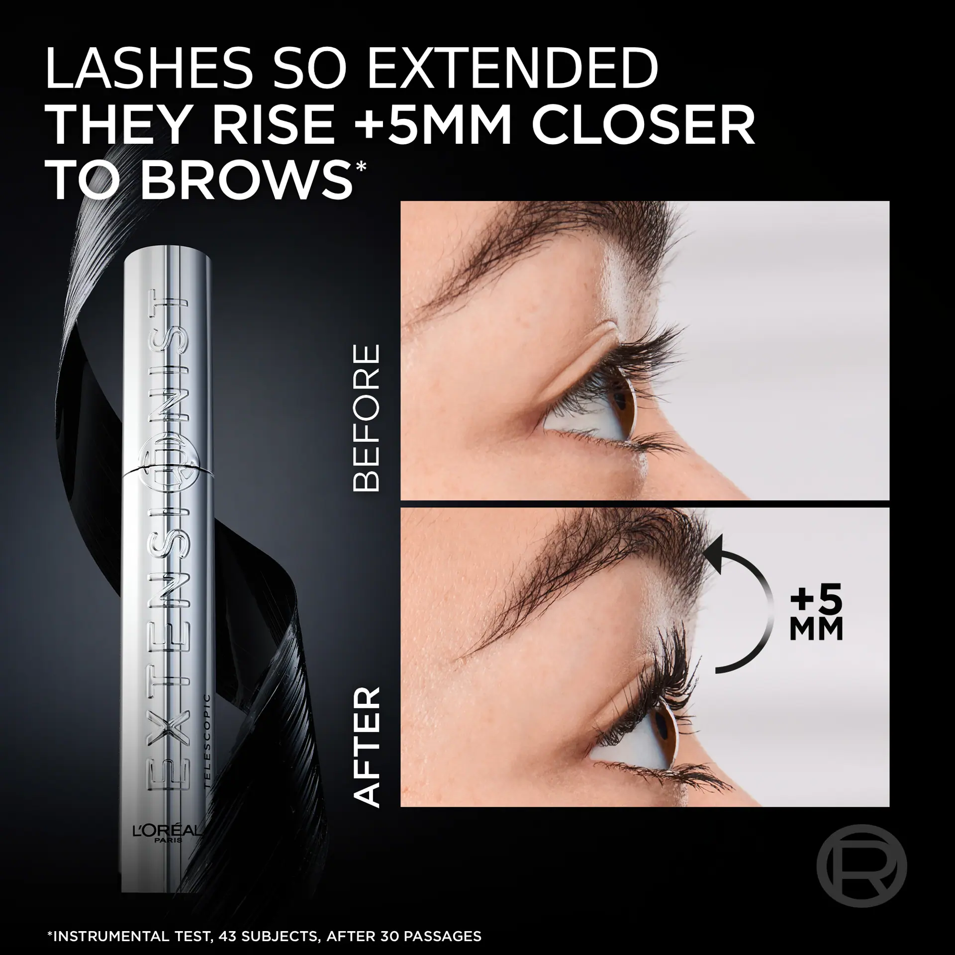 L'Oréal Paris Telescopic Extensionist Mascara Extends lashes