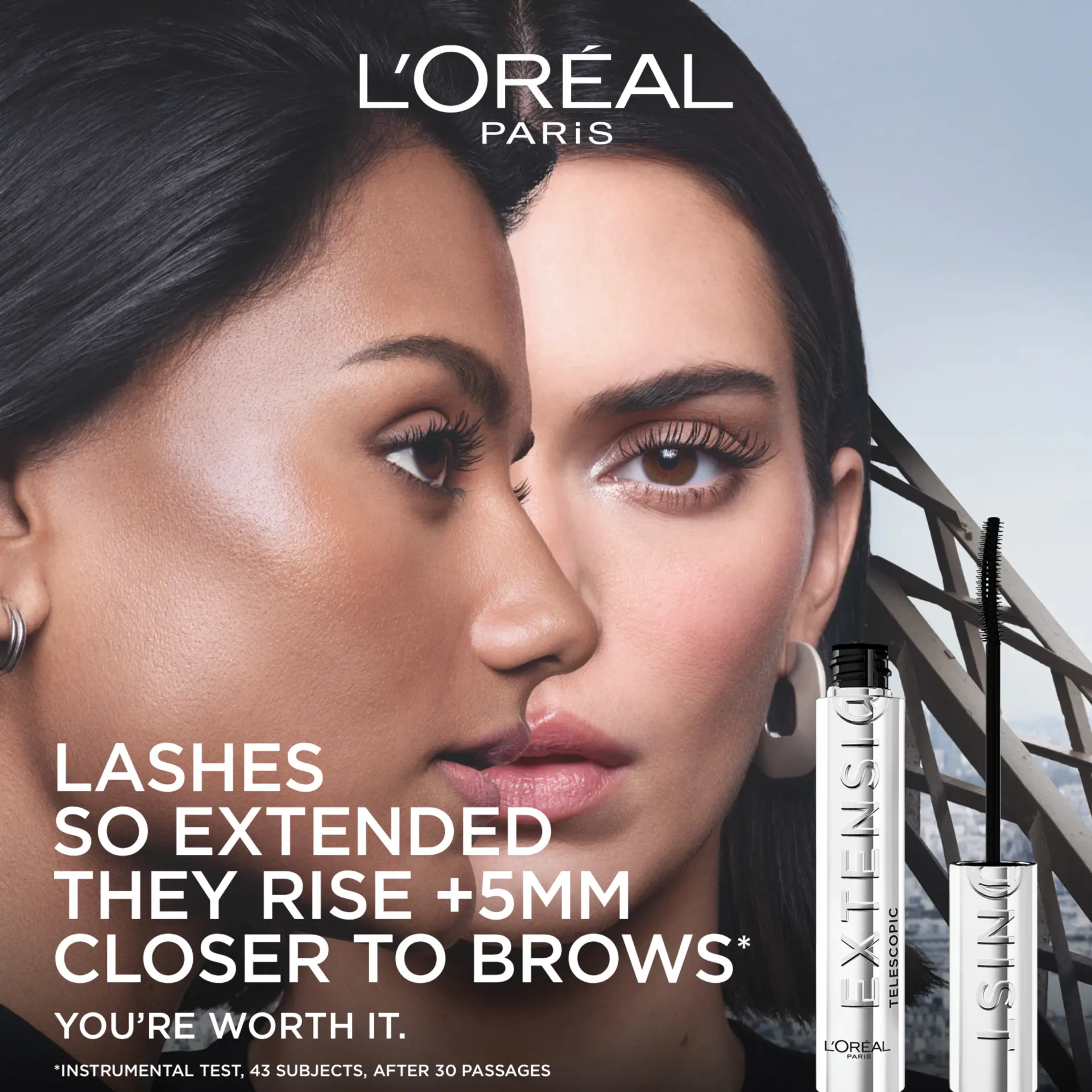 L'Oréal Paris Telescopic Extensionist Mascara Extends lashes