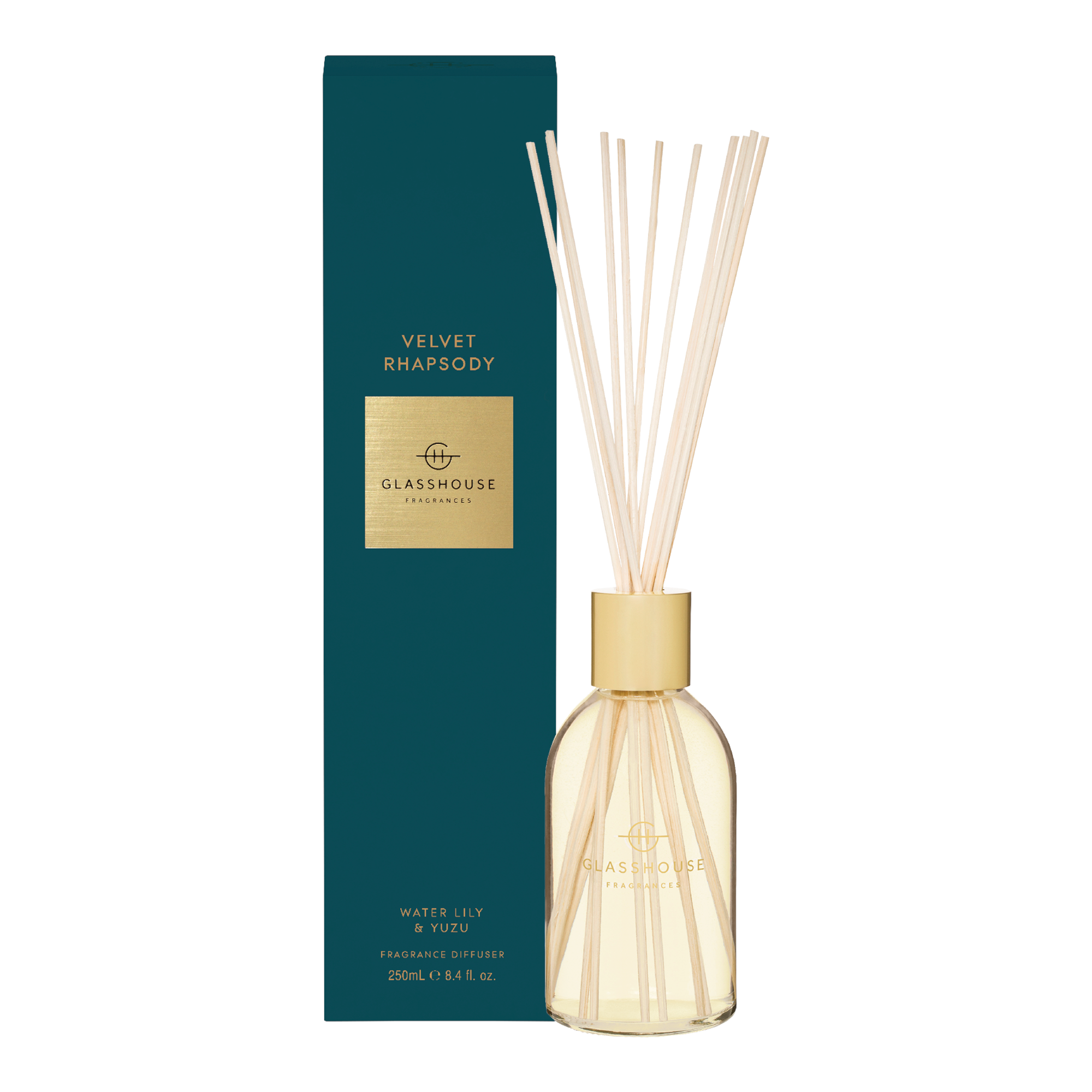 Glasshouse Fragrances 250ml Diffuser - VELVET RHAPSODY