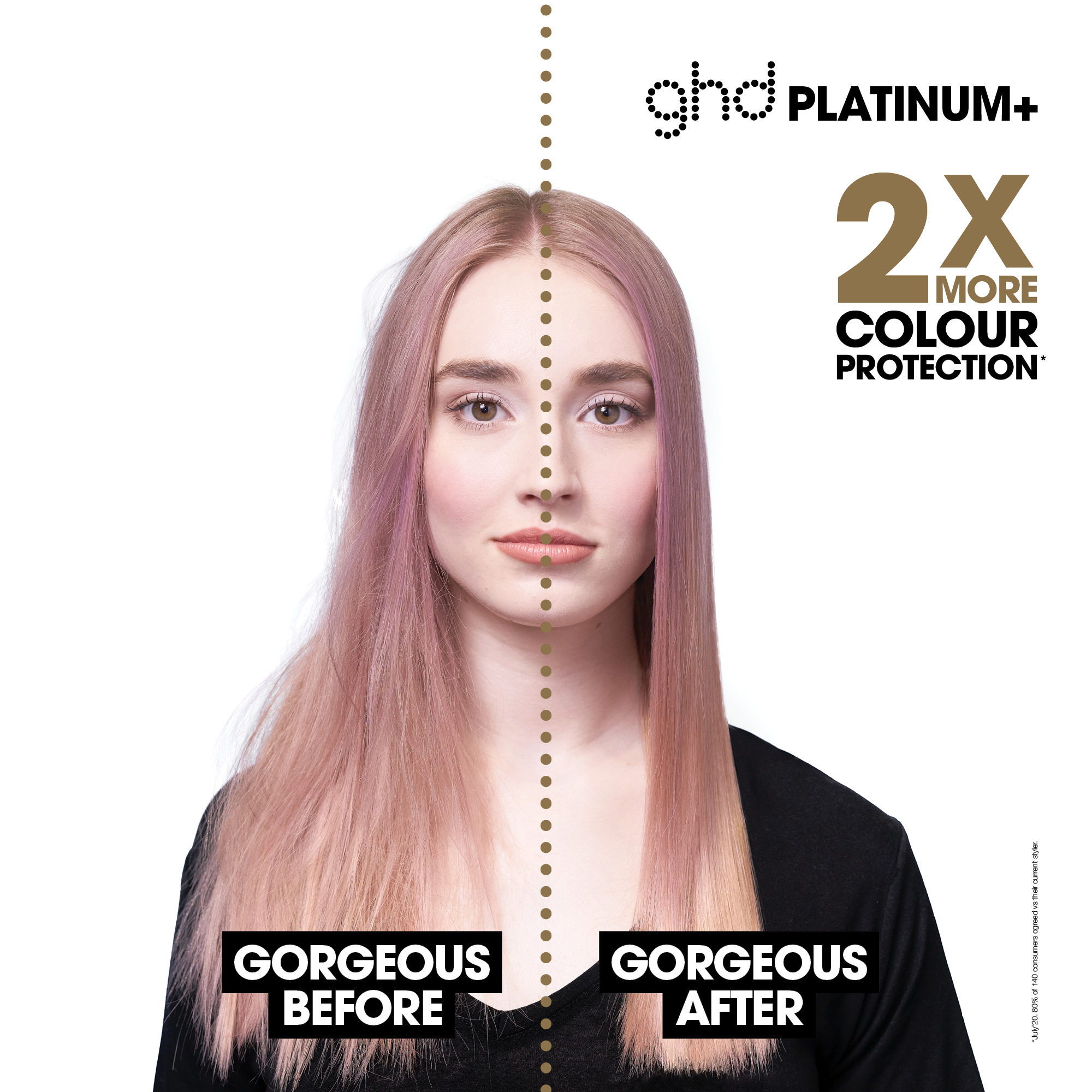 GHD Platinum+ Hair Straightener In Black