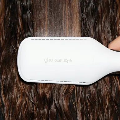 GHD Duet Style 2-In-1 Dryer And Straightener In White