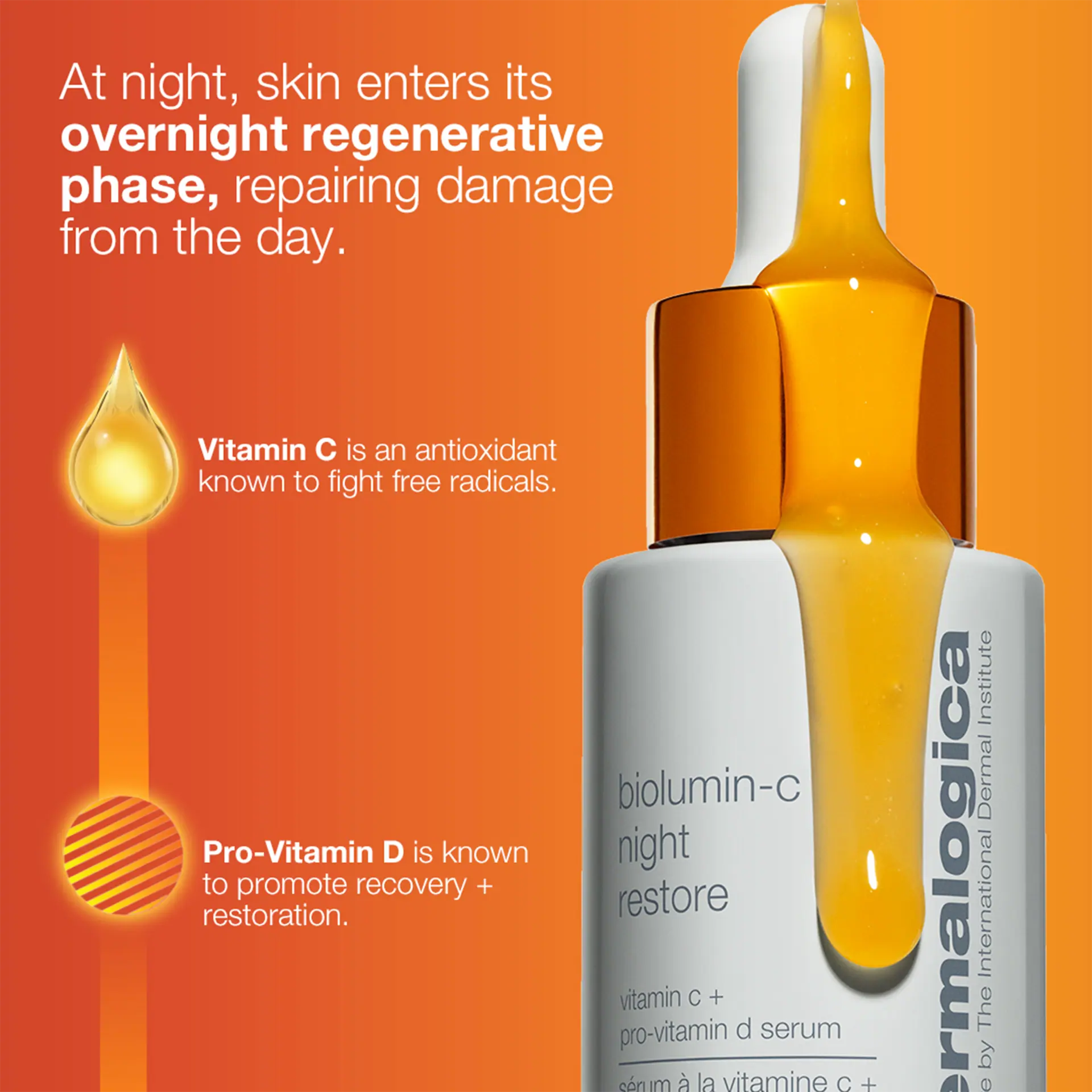 Dermalogica Biolumin-C Night Restore Serum - 25mL
