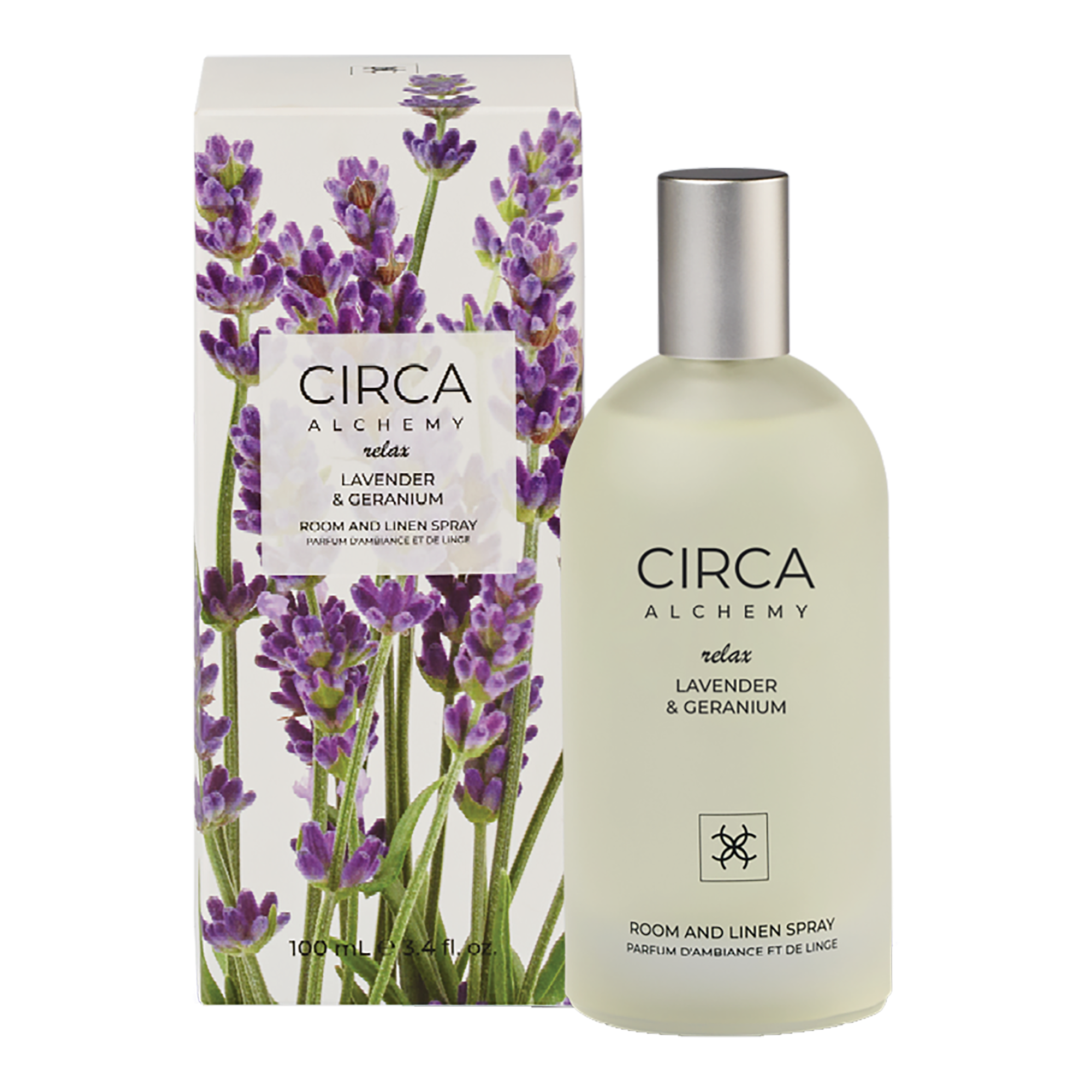 CIRCA 100ml Room & Linen Spray - Alchemy Relax - LAVENDER & GERANIUM