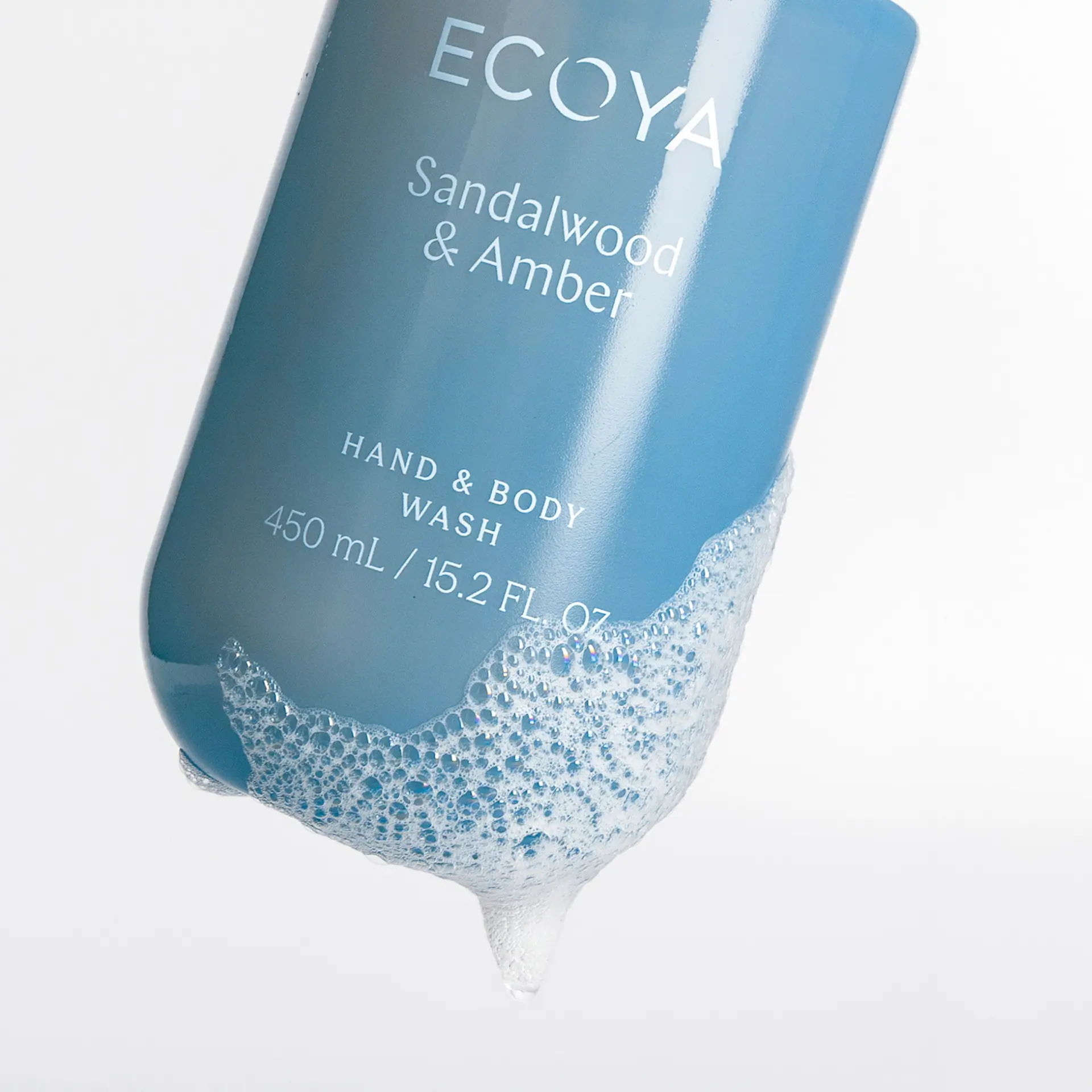 ECOYA Hand & Body Wash Sandalwood & Amber 450ml