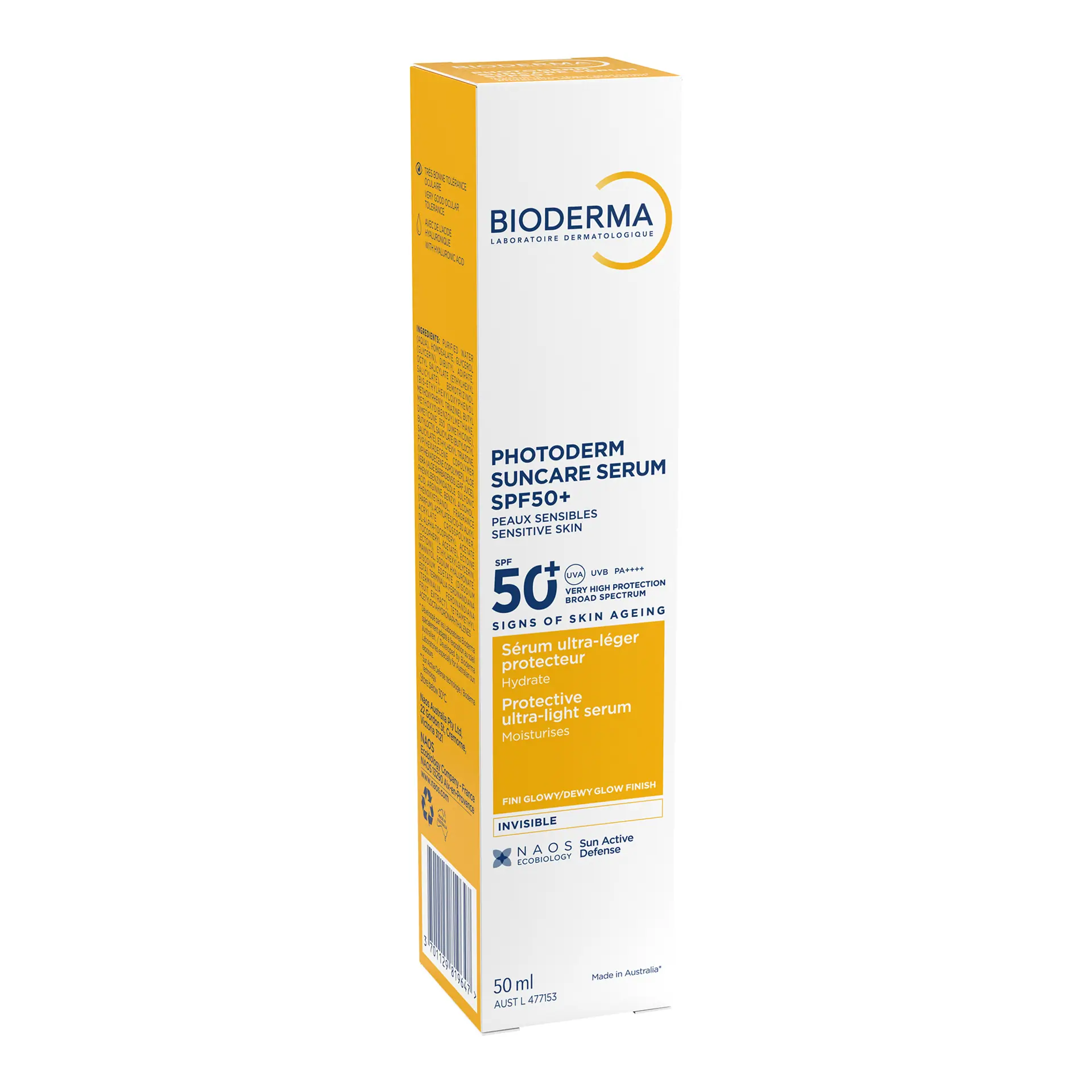 BIODERMA Photoderm Suncare Serum SPF50+ Dewy Glow Face Sunscreen - 50ml