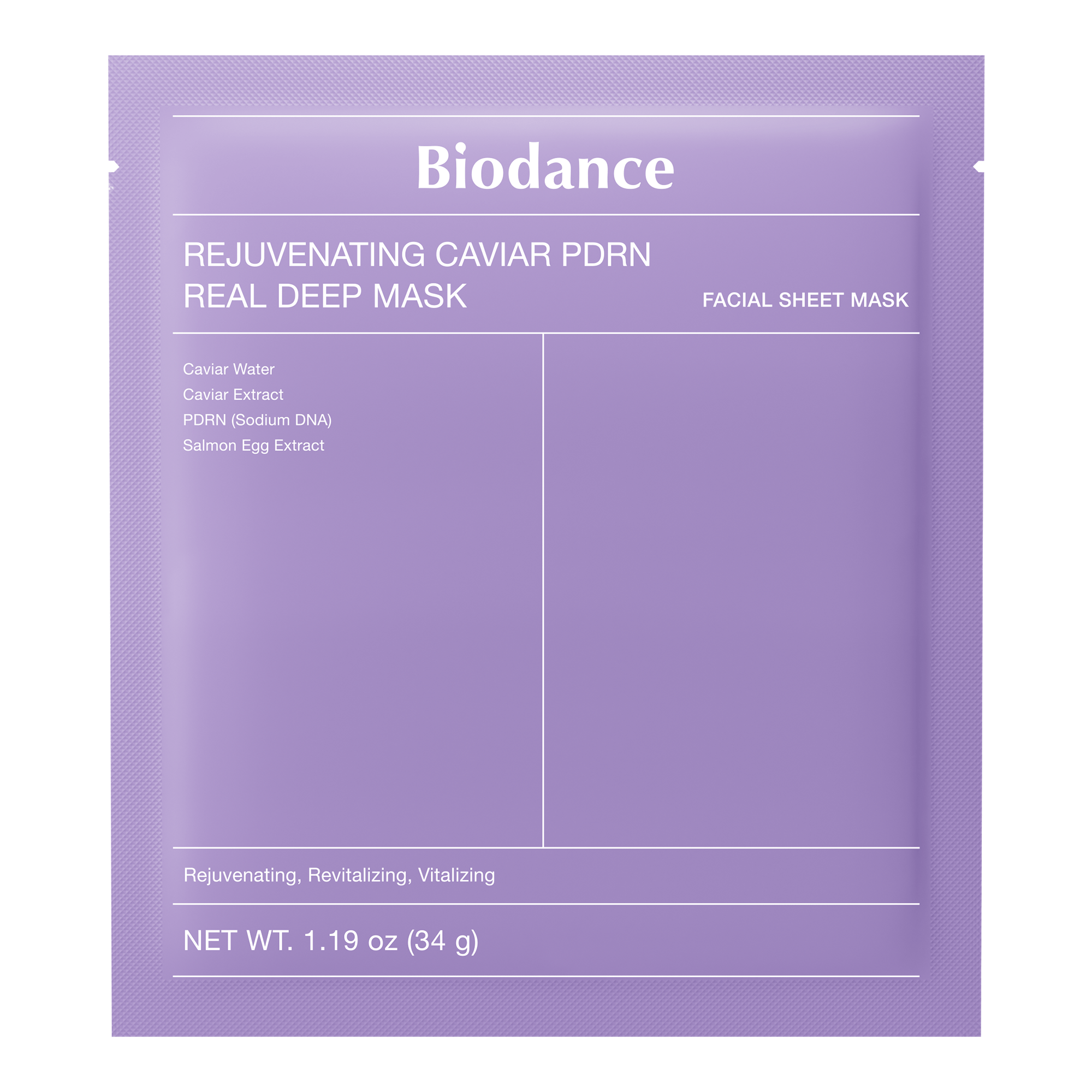 Rejuvenating Caviar PDRN Real Deep Mask