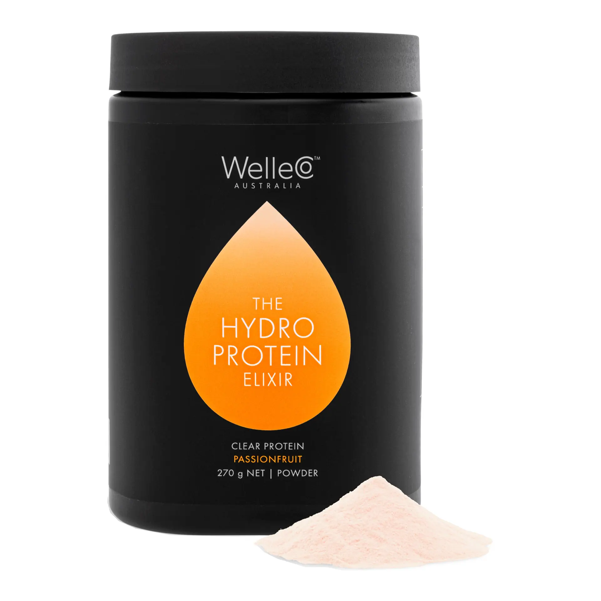 WelleCo The HydroProtein Elixir Passionfruit 270g