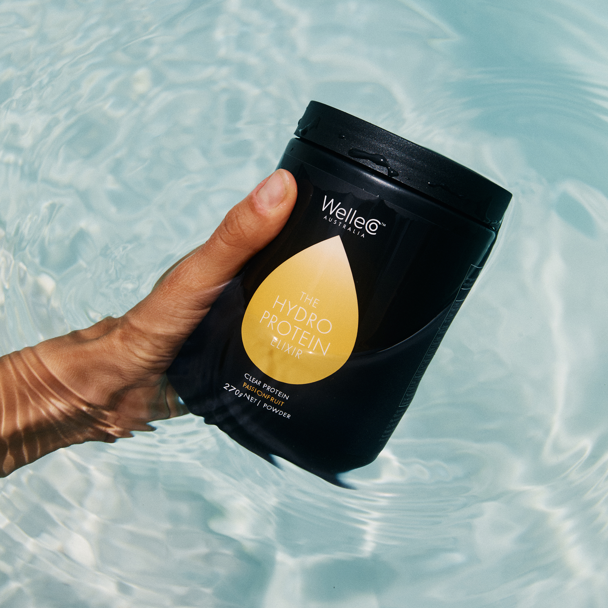 WelleCo The HydroProtein Elixir Passionfruit 270g