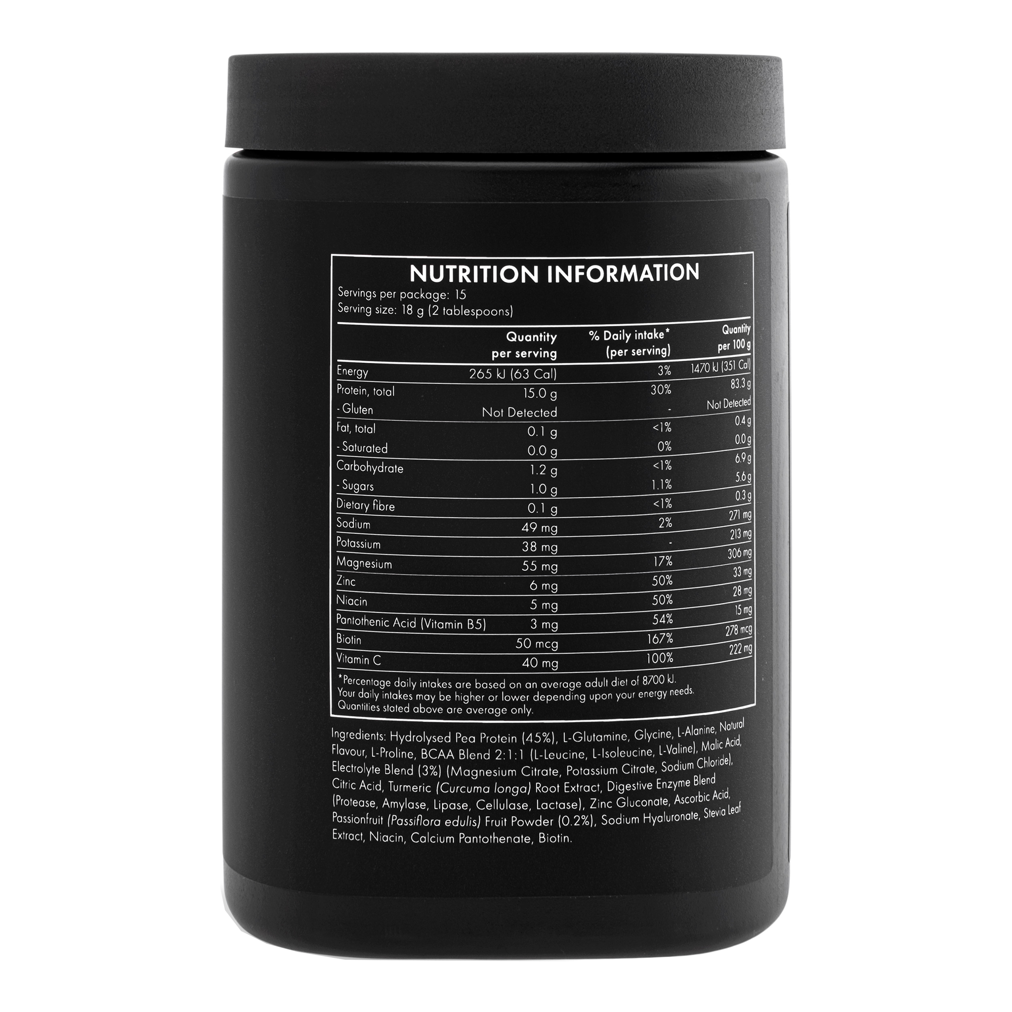 WelleCo The HydroProtein Elixir Passionfruit 270g