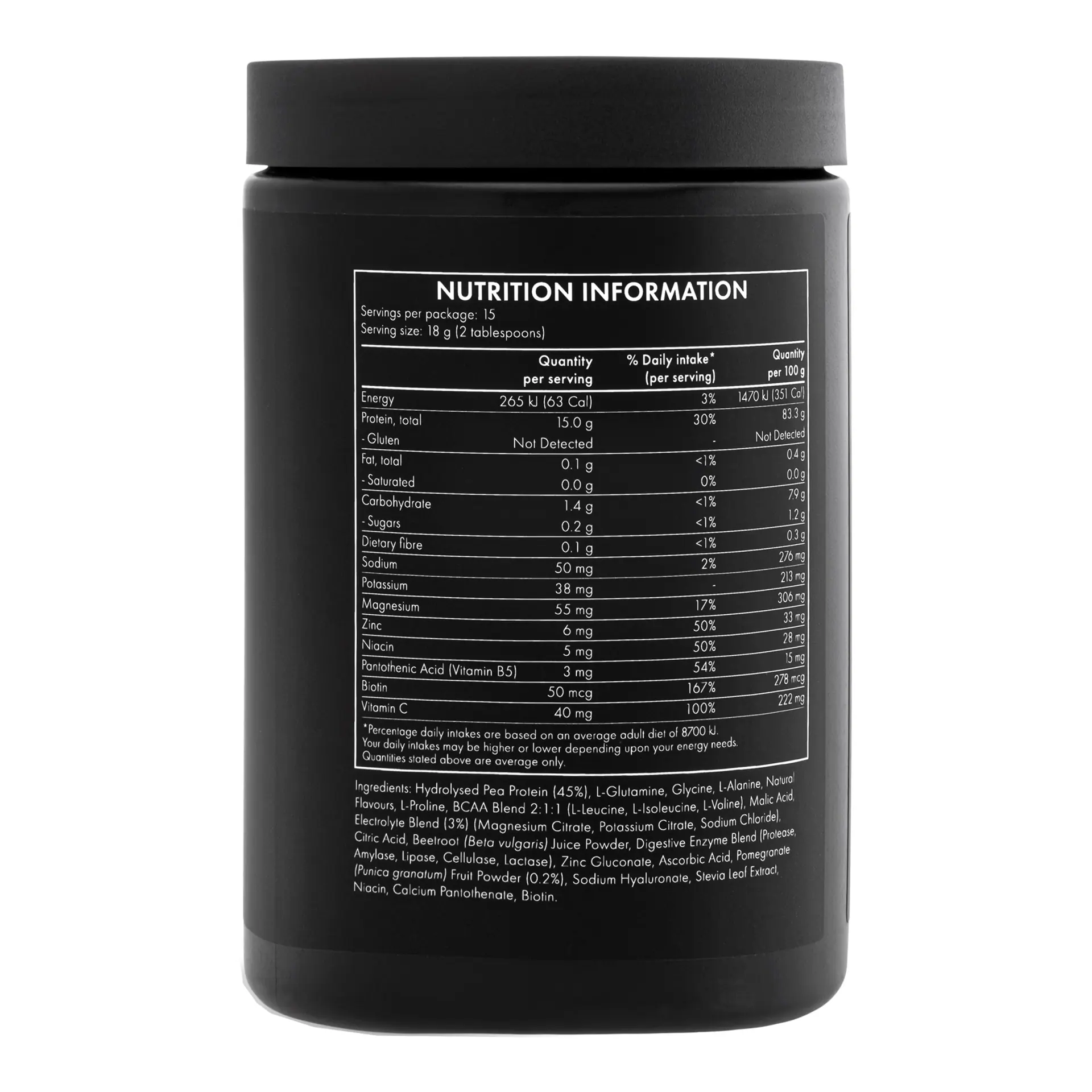 WelleCo The HydroProtein Elixir Pomegranate & Blackcurrant 270g