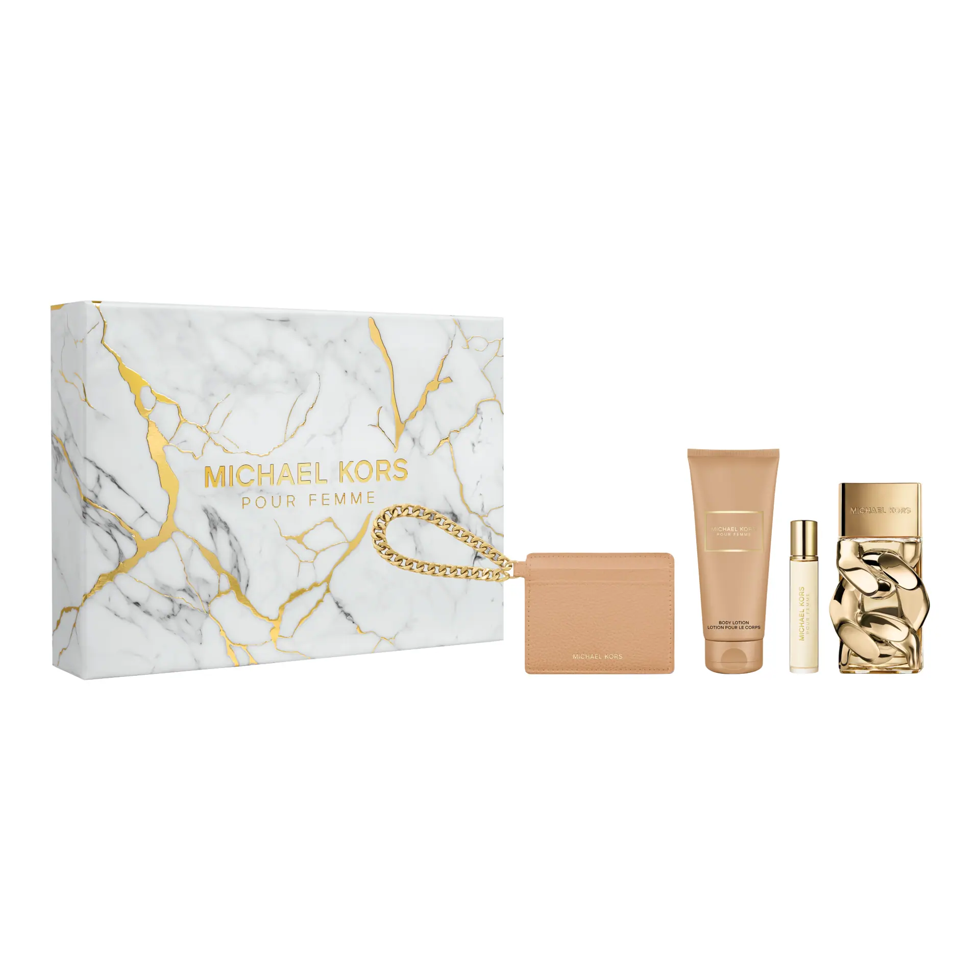 Michael Kors Pour Femm EDP 100ml + Body Lotion 100ml + 10ml Travel Spray + GWP