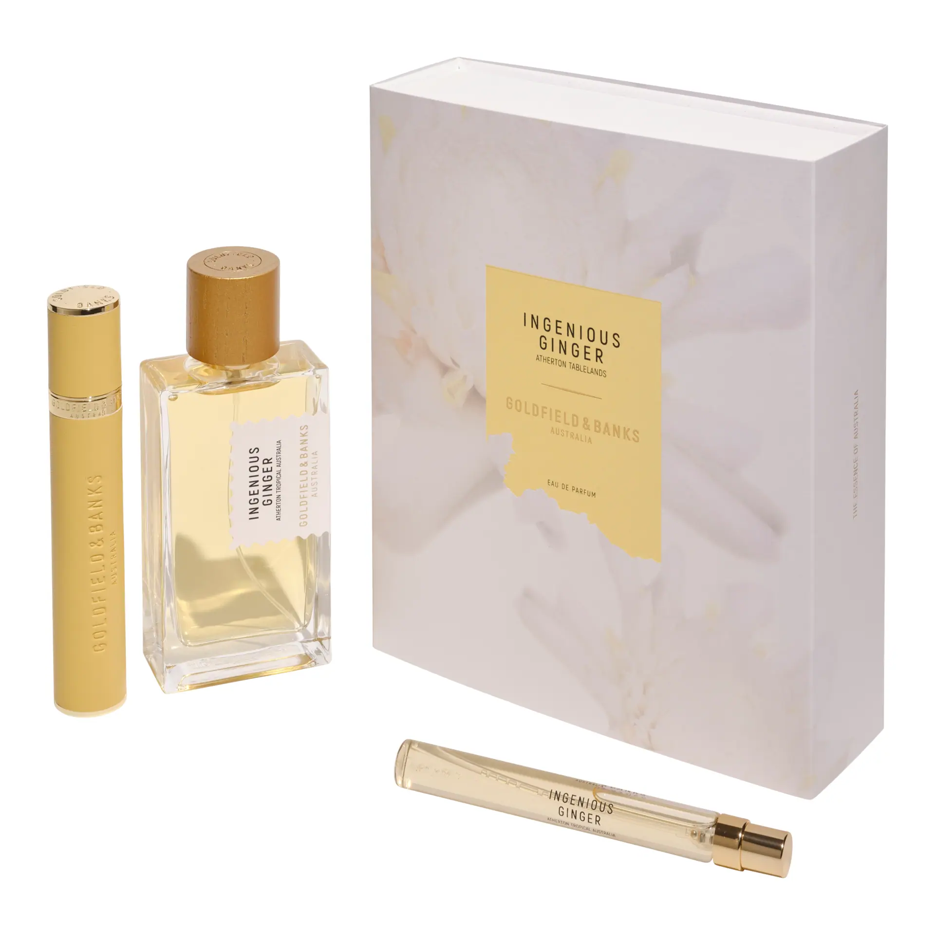Goldfield & Banks Ingenious Ginger Deluxe Coffret - 100ml + 10ml + Leather Case