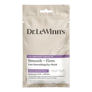 Dr Lewinn's Line Smoothing Complex Hyaluronic Acid & Caffeine Eye Masks 3pk