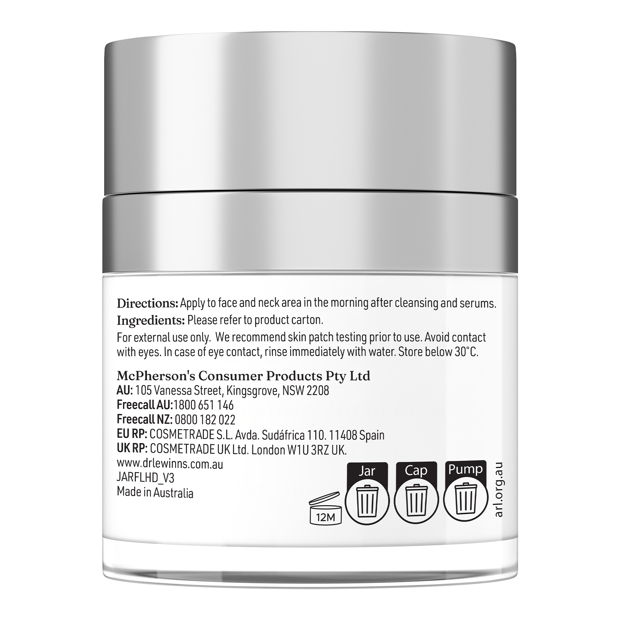 Dr Lewinn's Line Smoothing Complex Hydrating Day Cream 30G