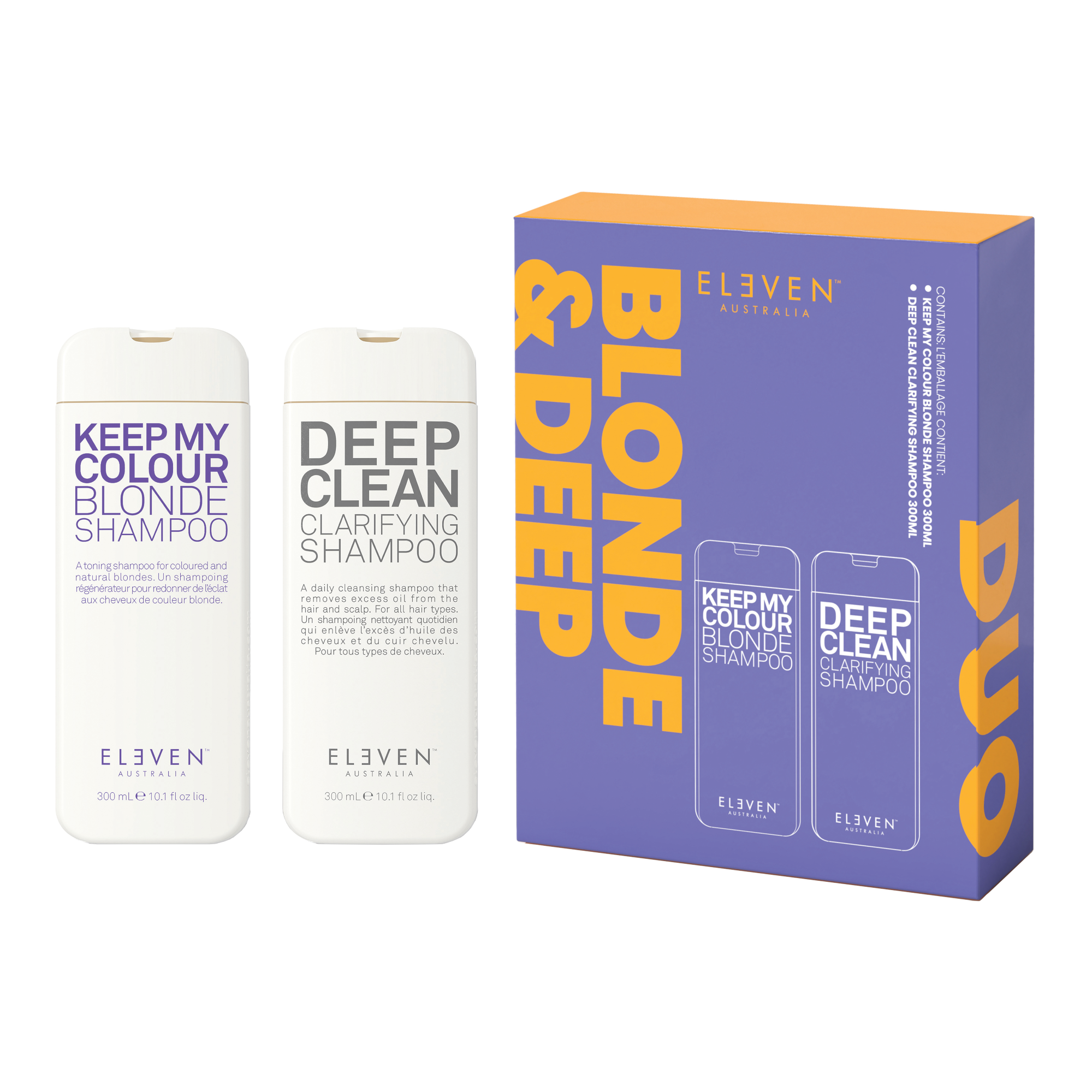 Eleven Australia Bestie Duo - Blonde Shampoo & Deep Clean