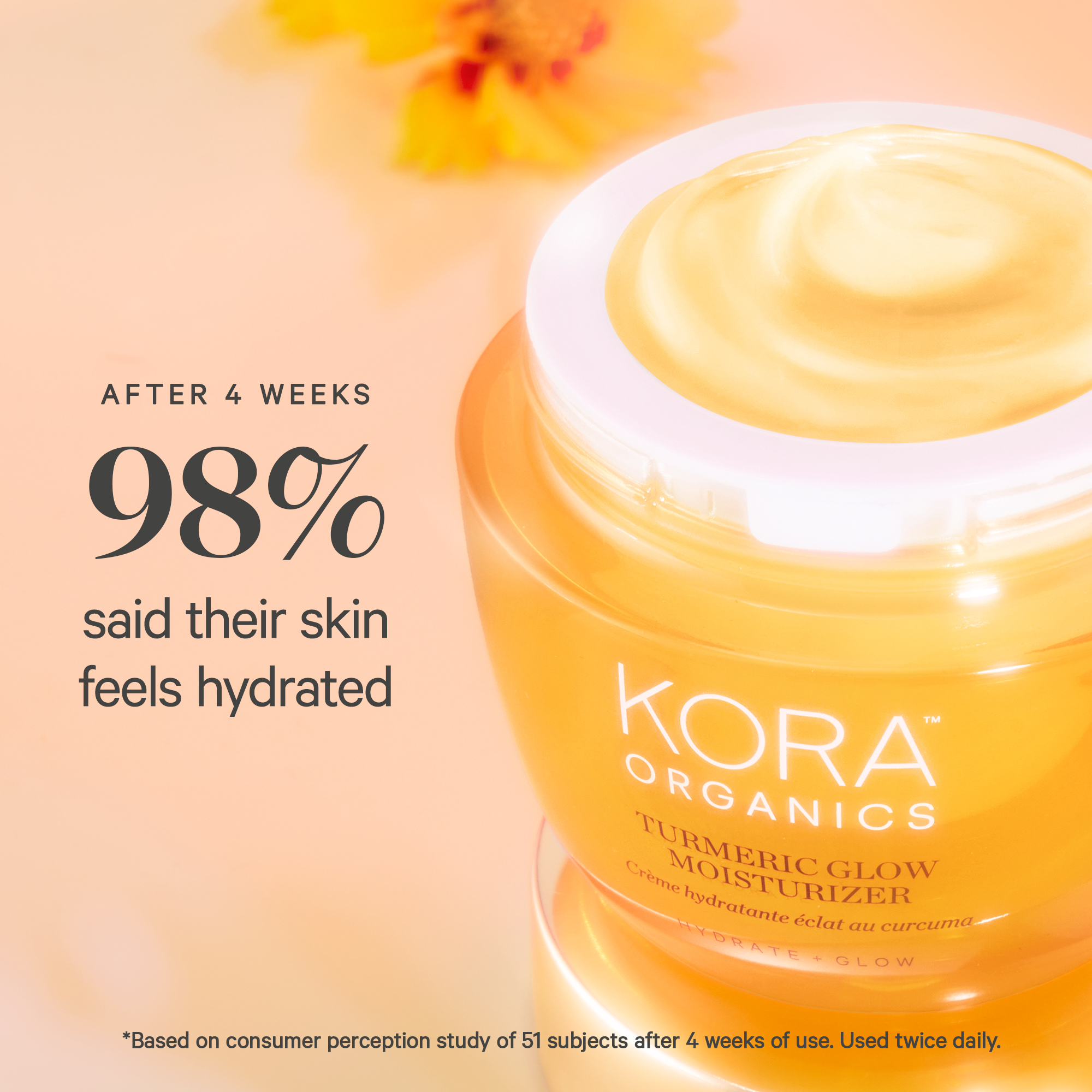 KORA Organics Turmeric Glow Moisturizer Jar 50ml