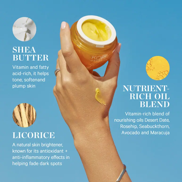 KORA Organics Turmeric Glow Moisturizer Jar 50ml