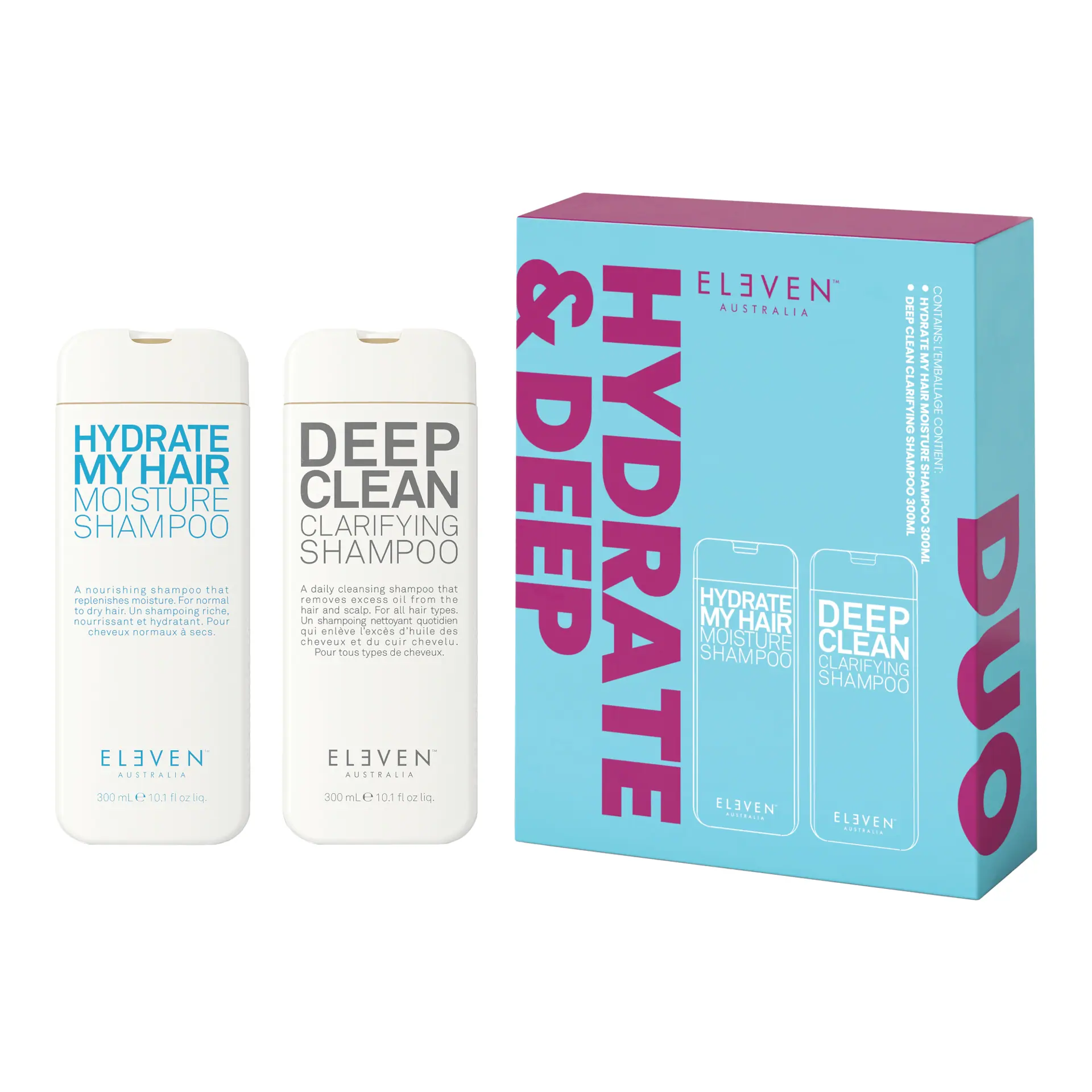 Eleven Australia Bestie Duo - Hydrate Shampoo & Deep Clean