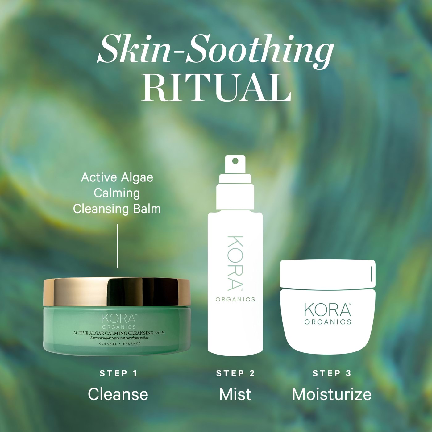 Kora Organics Active Algae Calming Cleansing Balm 100ml - Adore Beauty