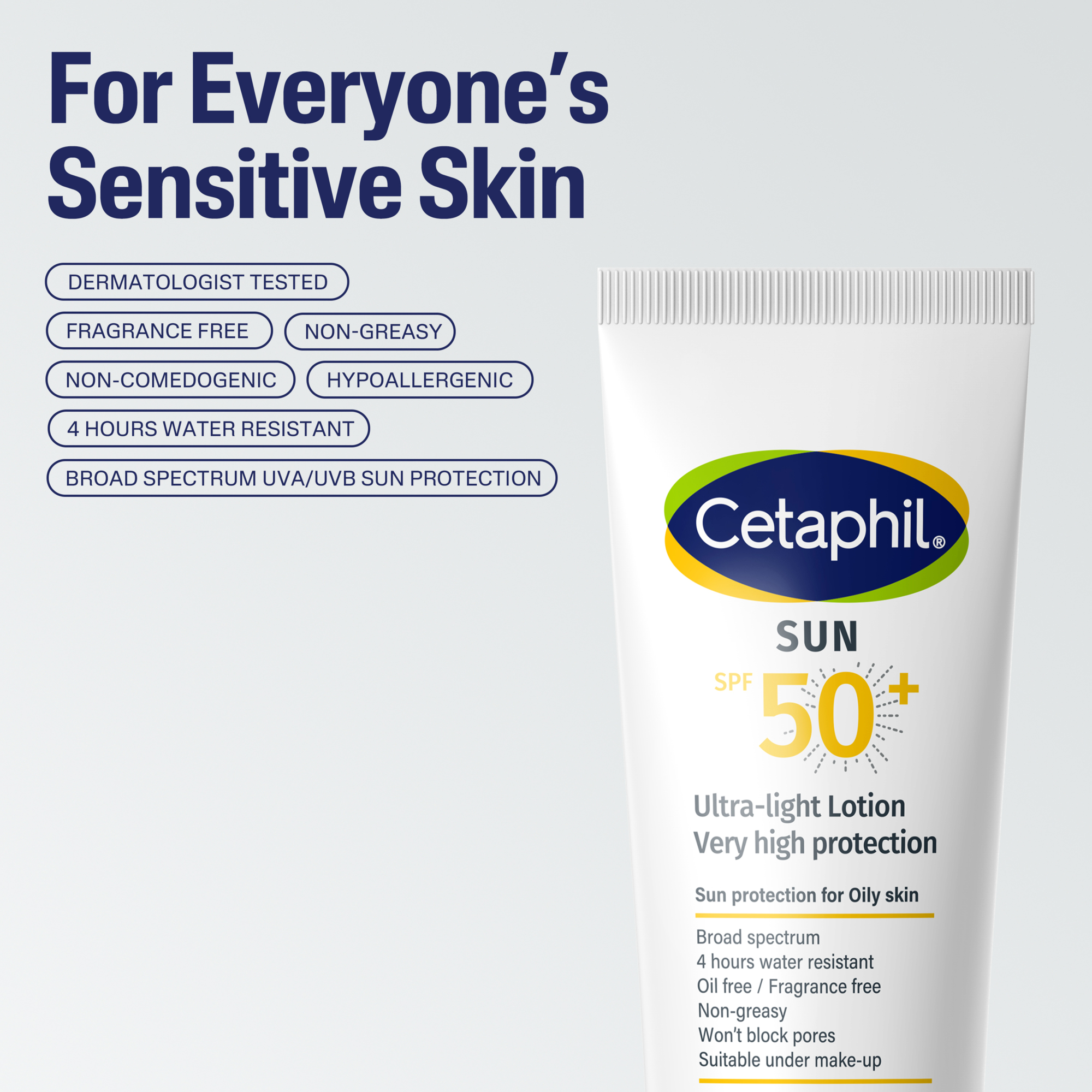 Cetaphil Sun Ultra-Light Lotion SPF 50+ 100mL, Sunscreen