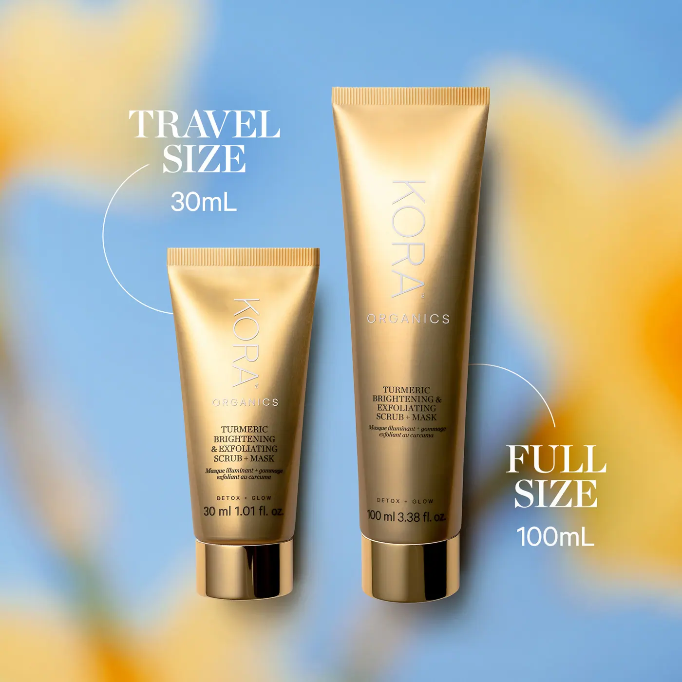 KORA Organics Turmeric Brightening & Exfoliating Scrub + Mask 100ml