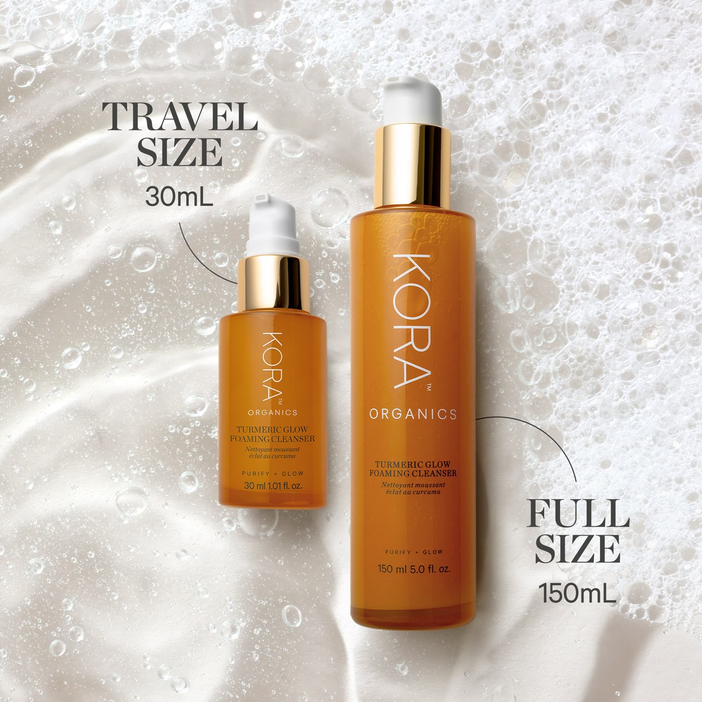 Kora Organics Turmeric Glow Foaming Cleanser 150mL - Adore Beauty