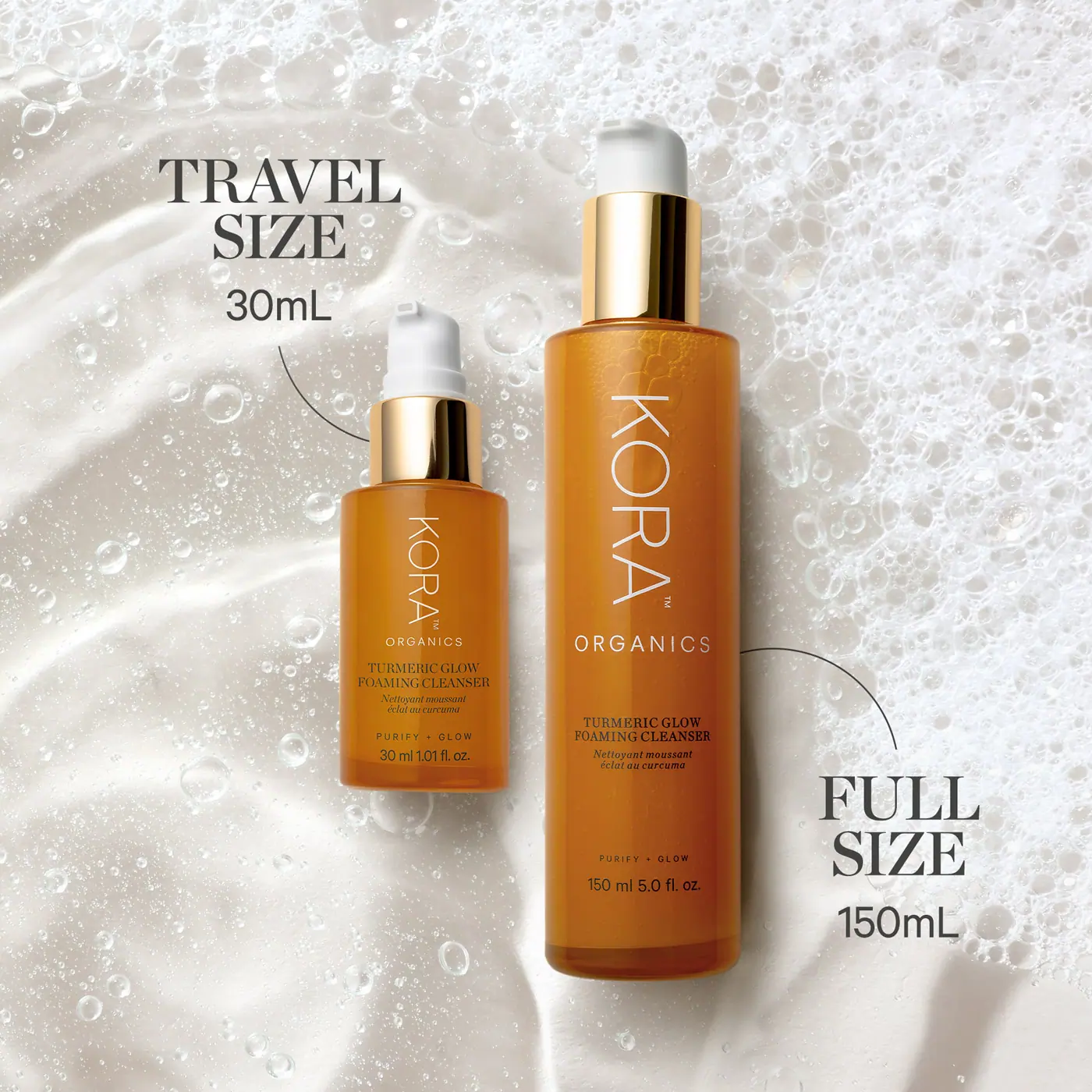 Kora Organics Turmeric Glow Foaming Cleanser - 150mL