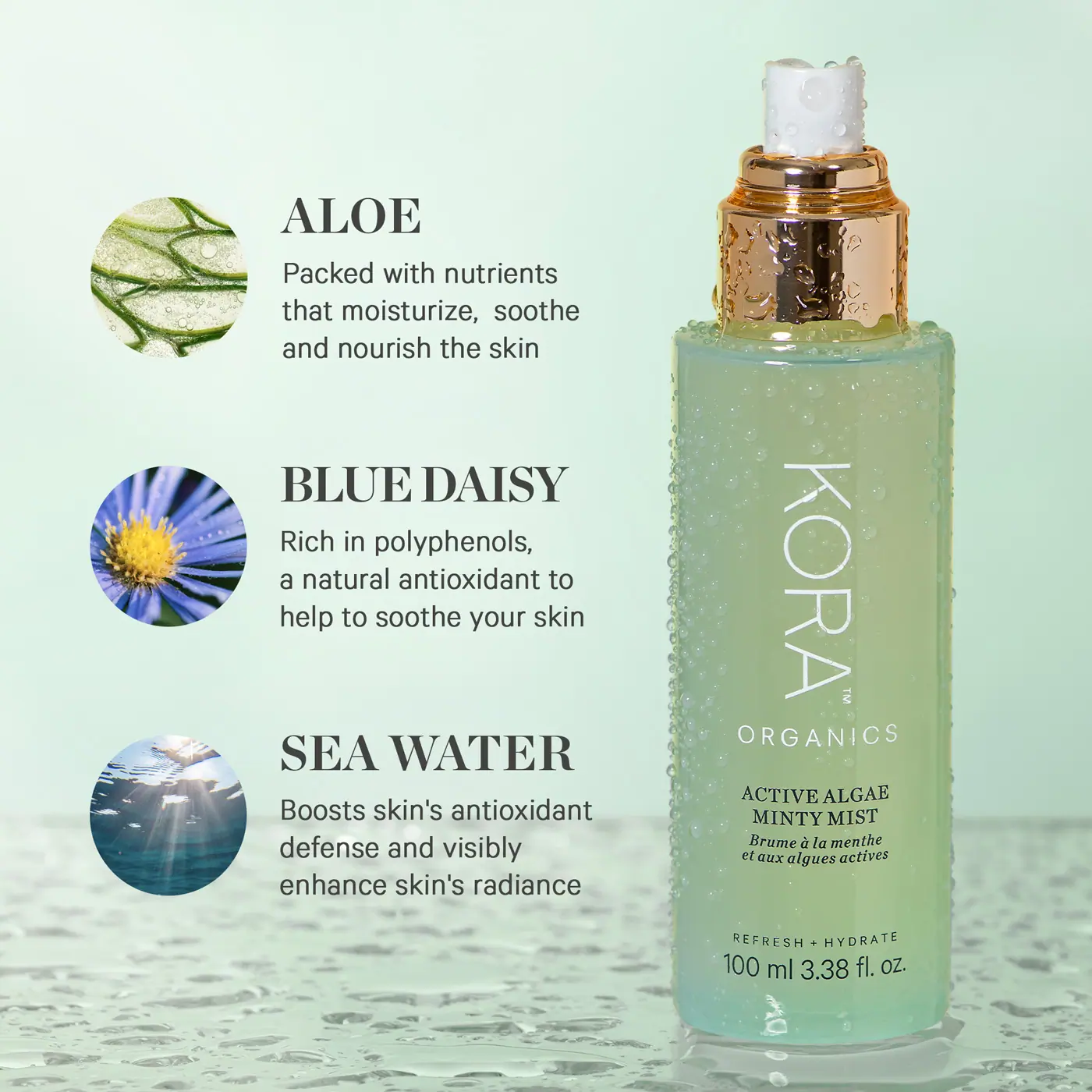 KORA Organics Active Algae Minty Mist